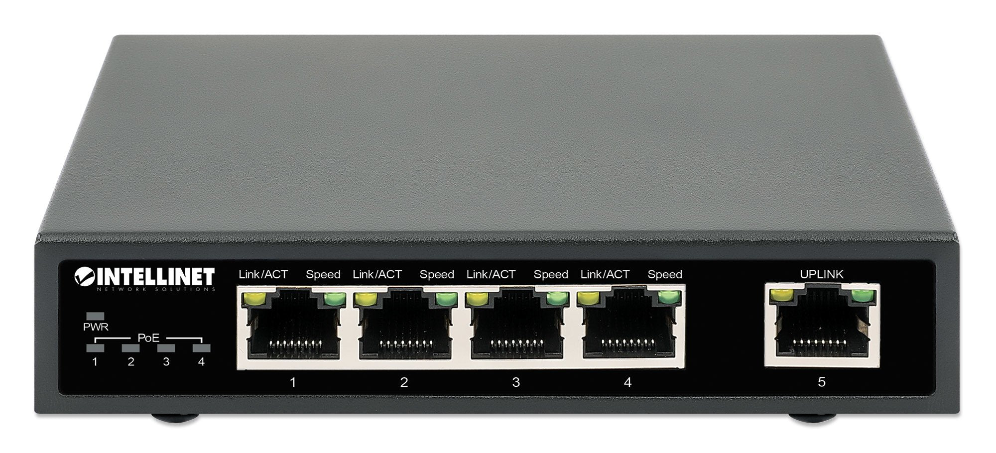 EAN 0766623561839 - Intellinet 561839 switch Gigabit Ethernet (10/100/1000) Energía sobre Ethernet (PoE) Negro imagen 3