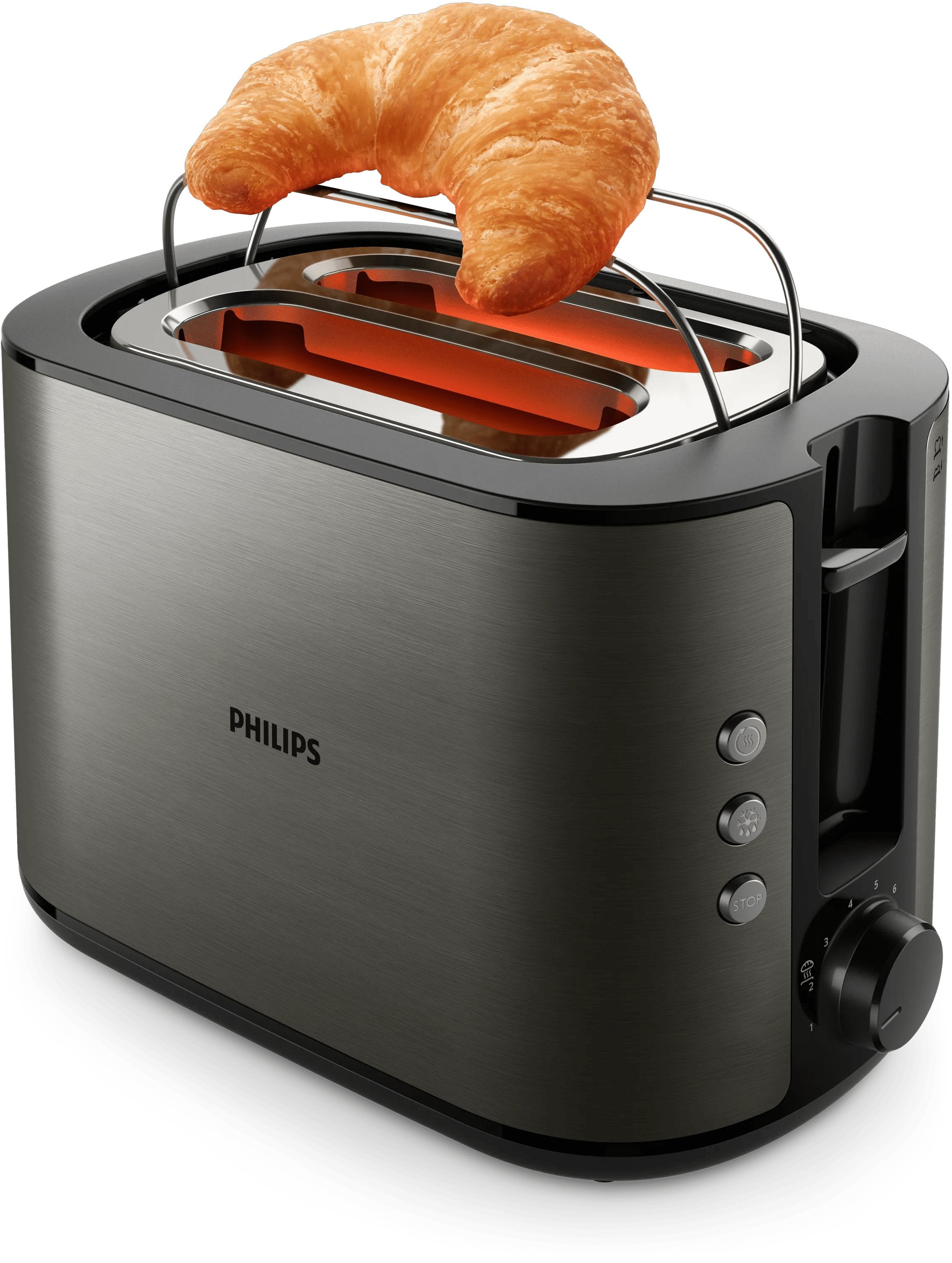 EAN 8720389023583 - Philips Viva Collection HD2651/80 tostadora 8 2 rebanada(s) 1050 W Titanio imagen 5