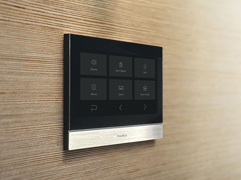 Doorbird A1104t, 17,8 Cm (7"), Ips, 1024 X 600 Pixel, Kapazitiv, Acero Inoxidable, Negro, Schnelles Ethernet