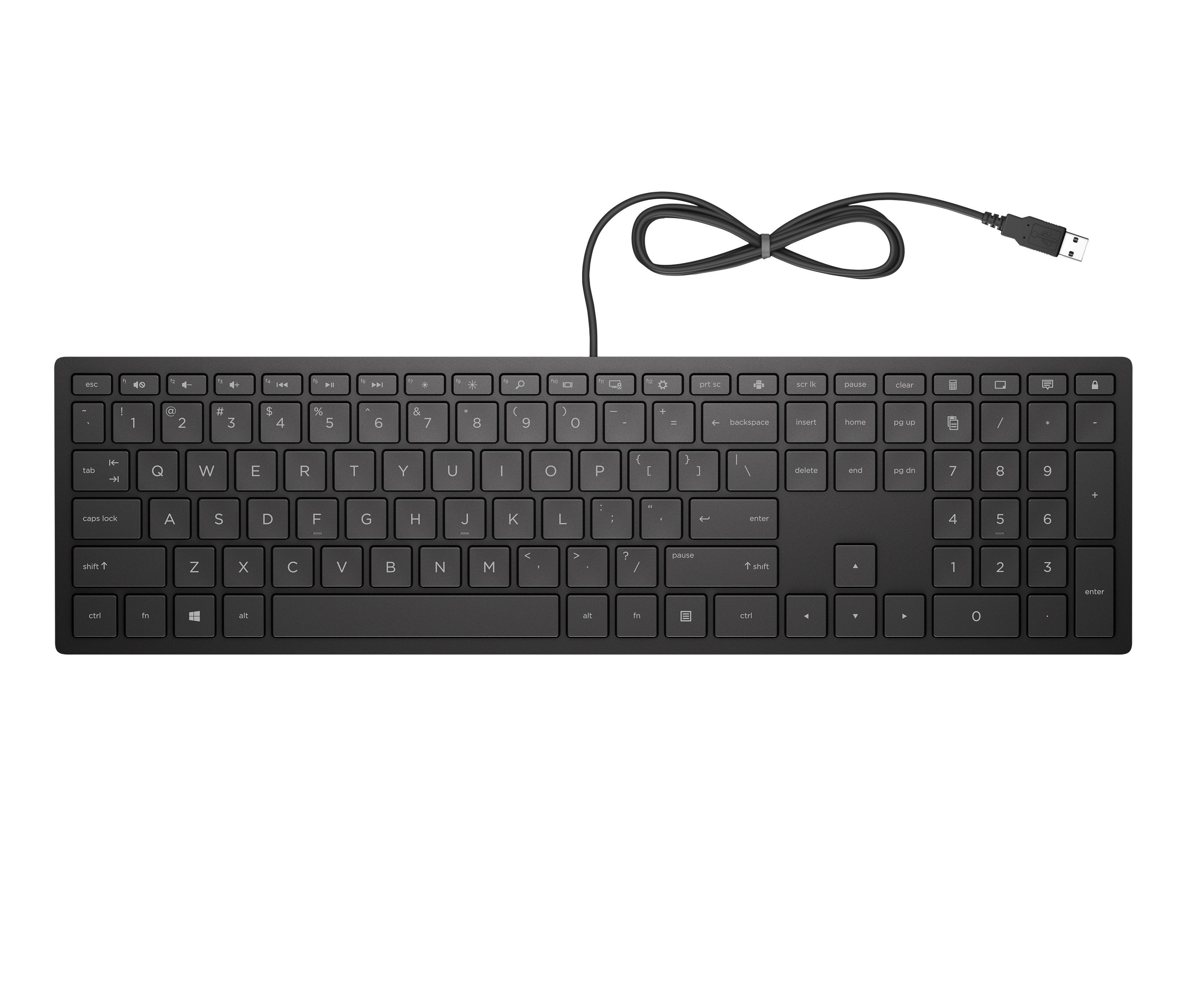 EAN 0192545457477 - HP Pavilion Wired Keyboard 300 teclado Oficina USB Negro imagen 1