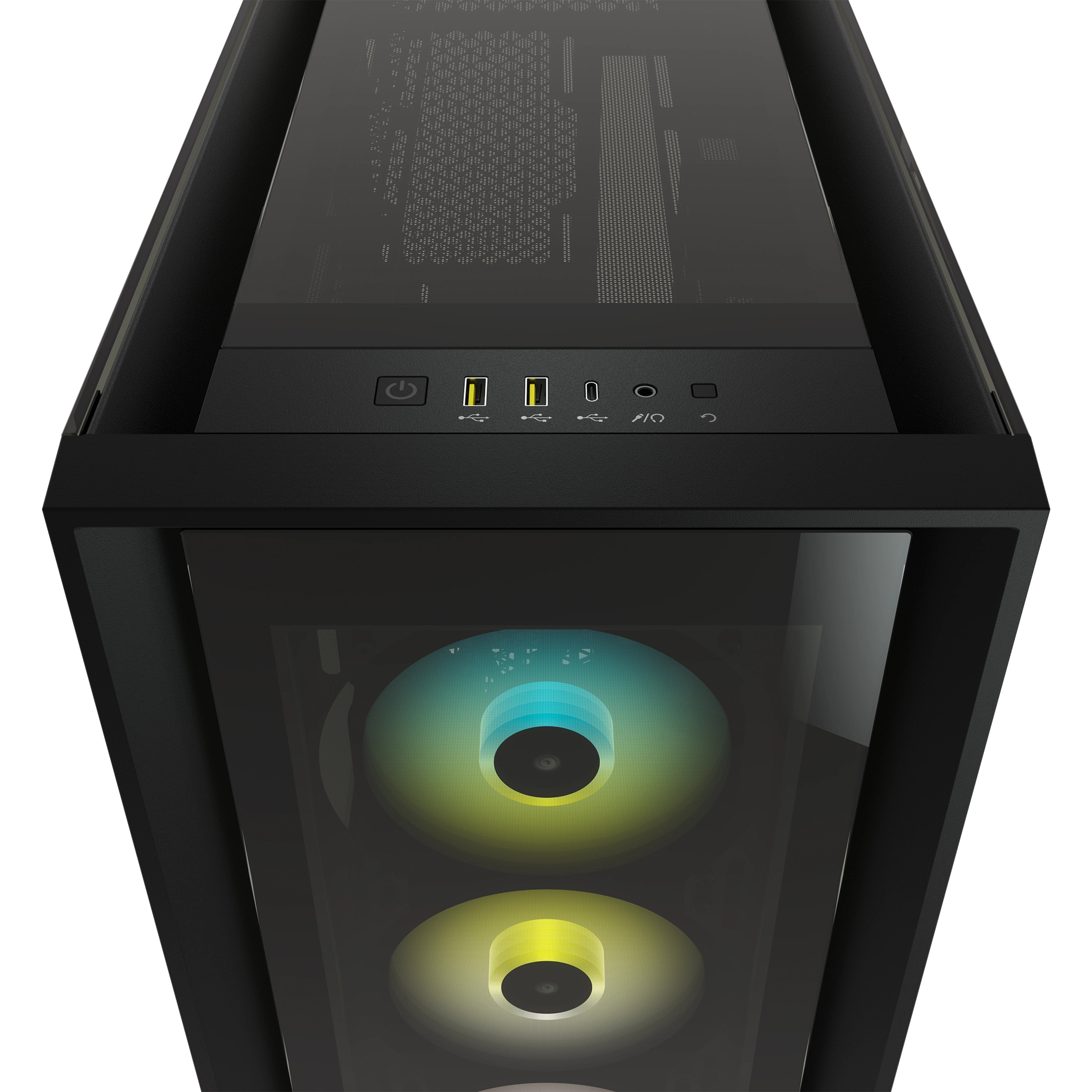 Caja Pc Corsair Icue 5000x Cristal Templado Negra