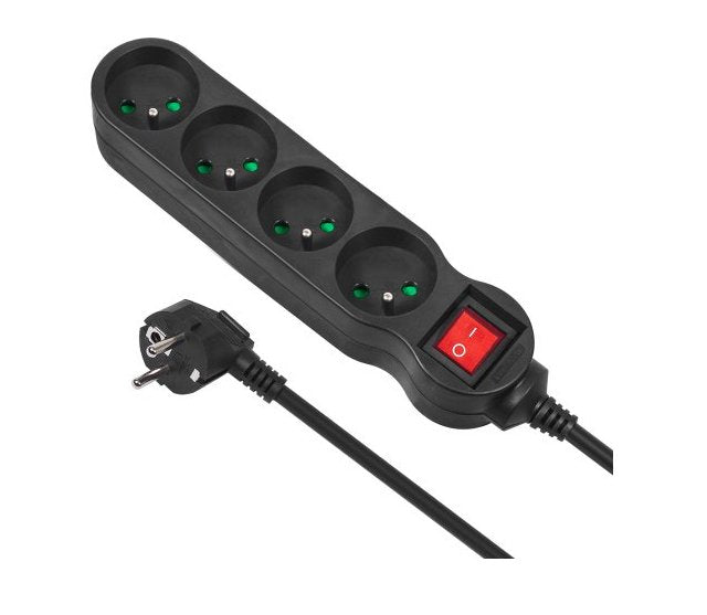 Maclean Regleta 4g 5m Mce182 2300w Negro