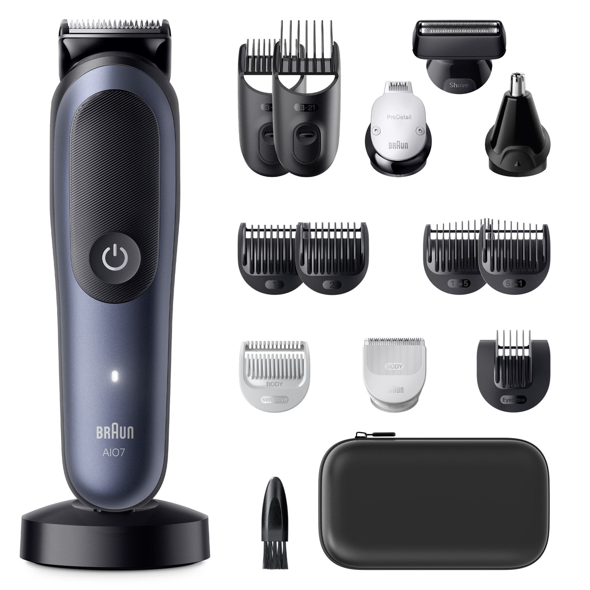 Braun Aio7580 All-In-One Series 7 Hair Trimmer, Blue Black