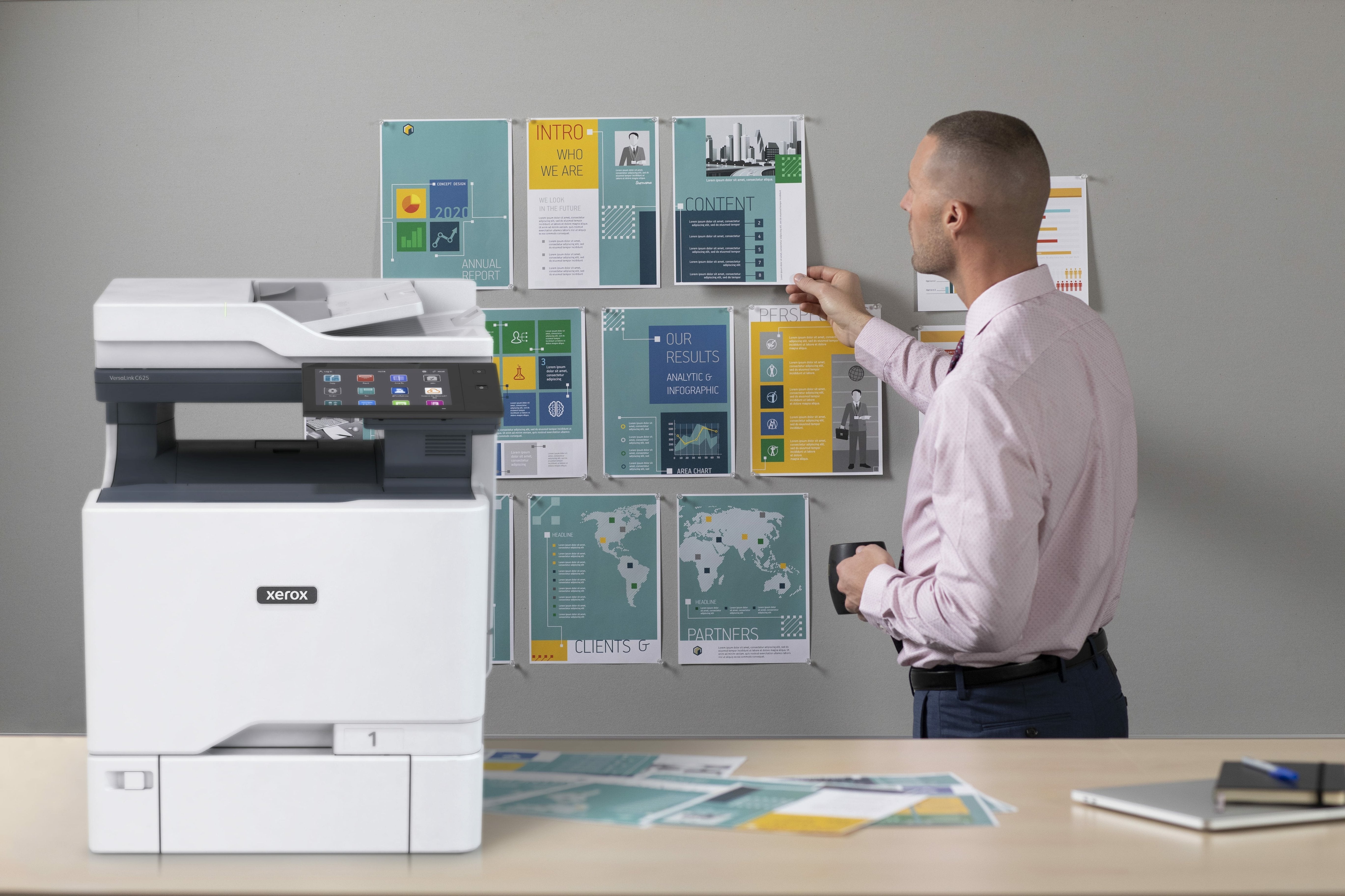 Xerox Versalink C625dn, Impresora Multifunción Gris/Azul, Usb, Lan, Escanear, Copiar, Fax C625v/Dn