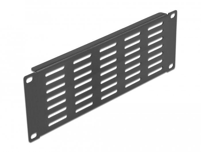 Delock Panel De Gabinete De Red De 10" Con Ranuras De Ventilación Horizontal 2u Negro