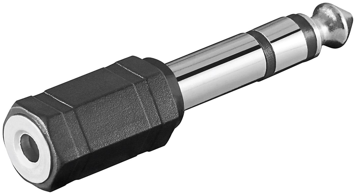 Microconnect 6.3mm/3.5mm M/F 3,5mm Negro