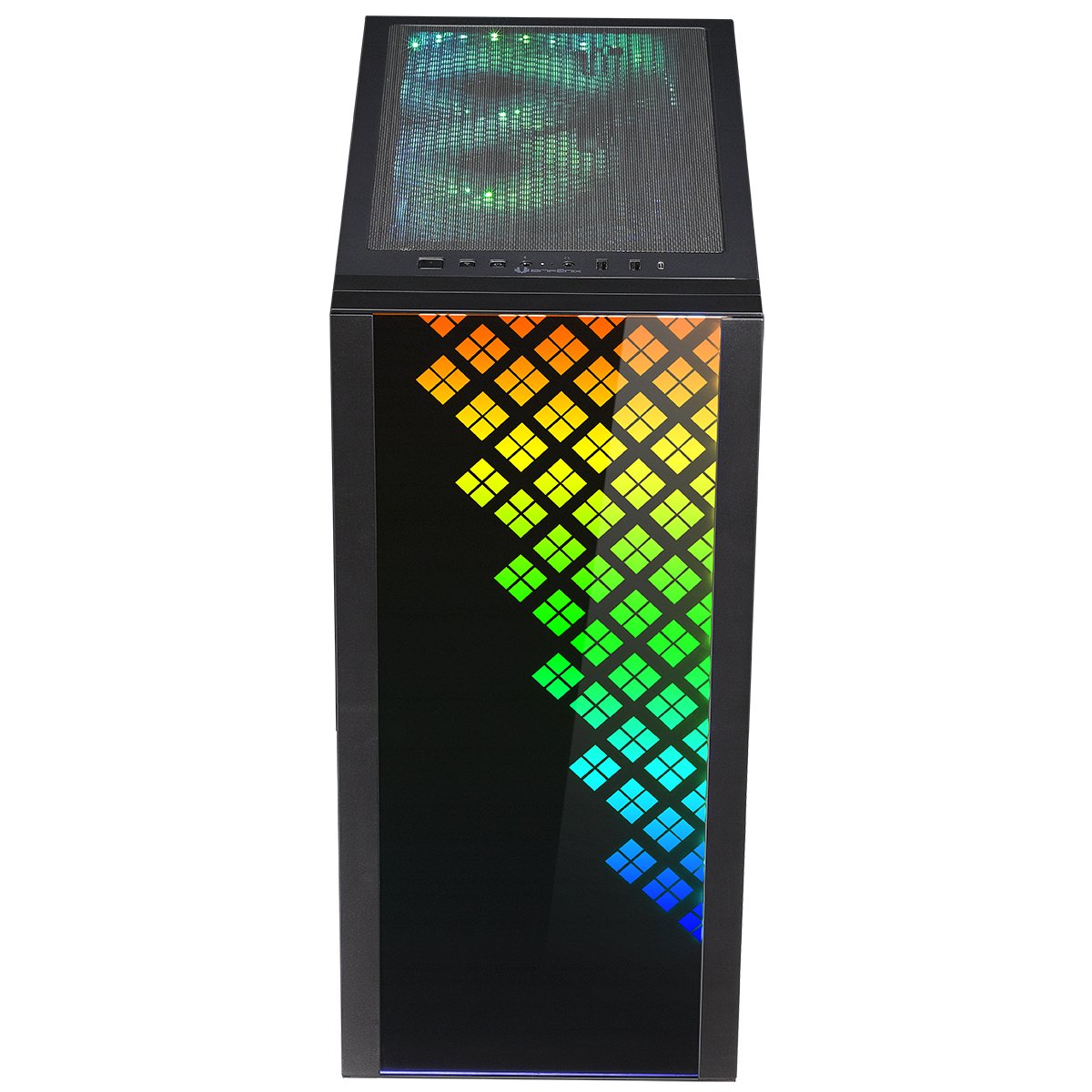 Caja Pc Bitfenix E-Atx Dawn Rgb Tempered Glass Black