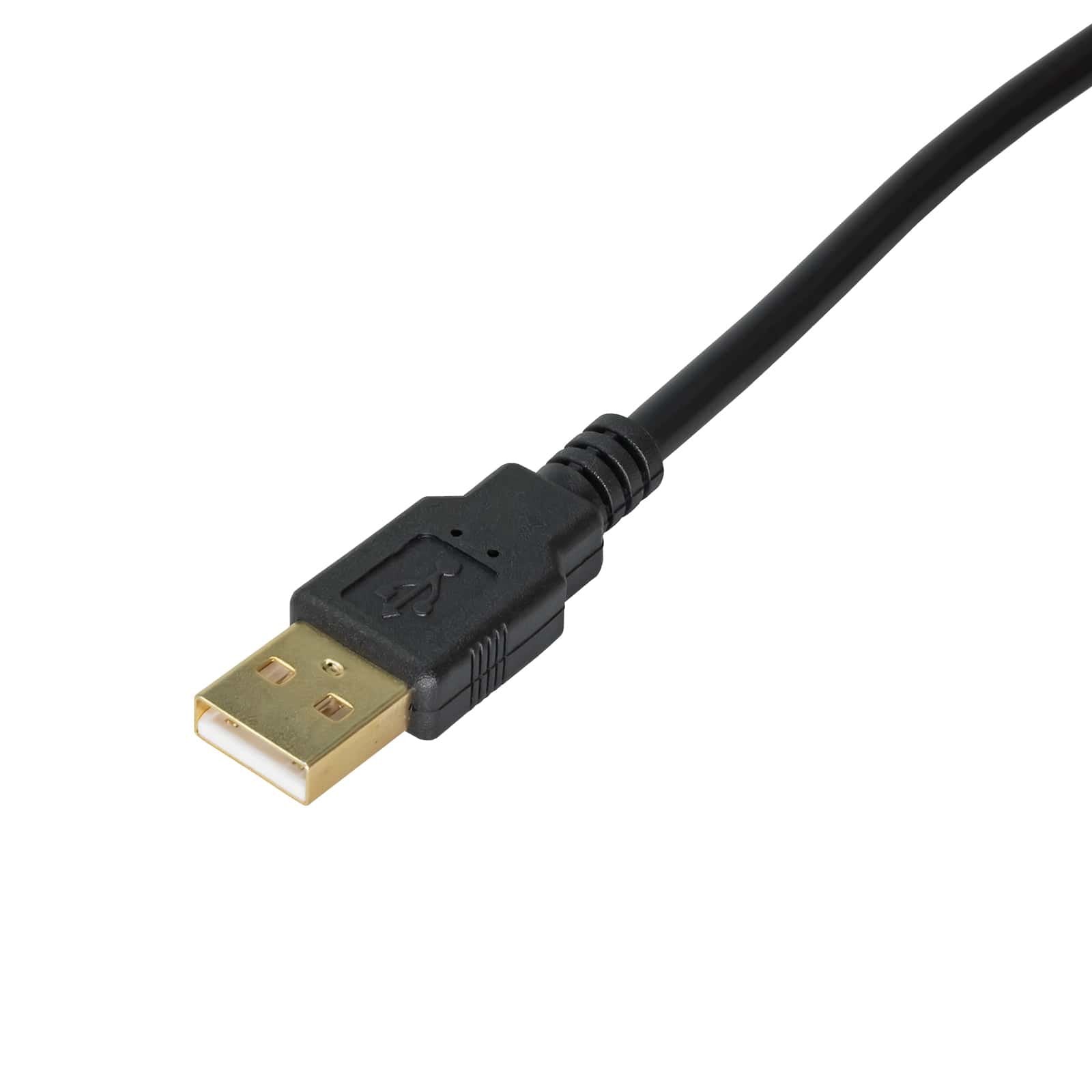 Cable Akyga Ak-Usb-23 (Usb M - Usb 2.0 F; 0,15 M; Black Color)
