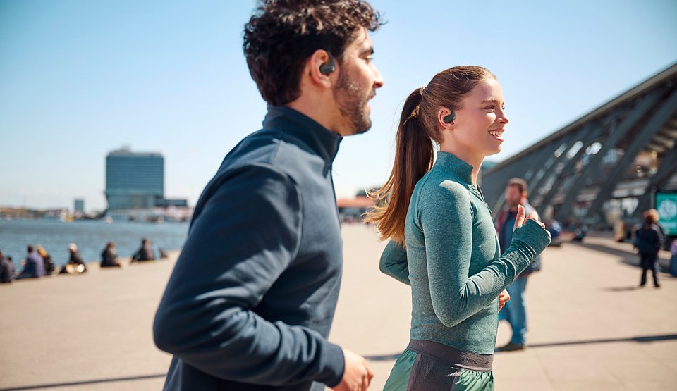 Auriculares Deportivos Bluetooth Philips Taa6709bk Con Estuche De Carga Autonomía 7h Negros Y Rojos
