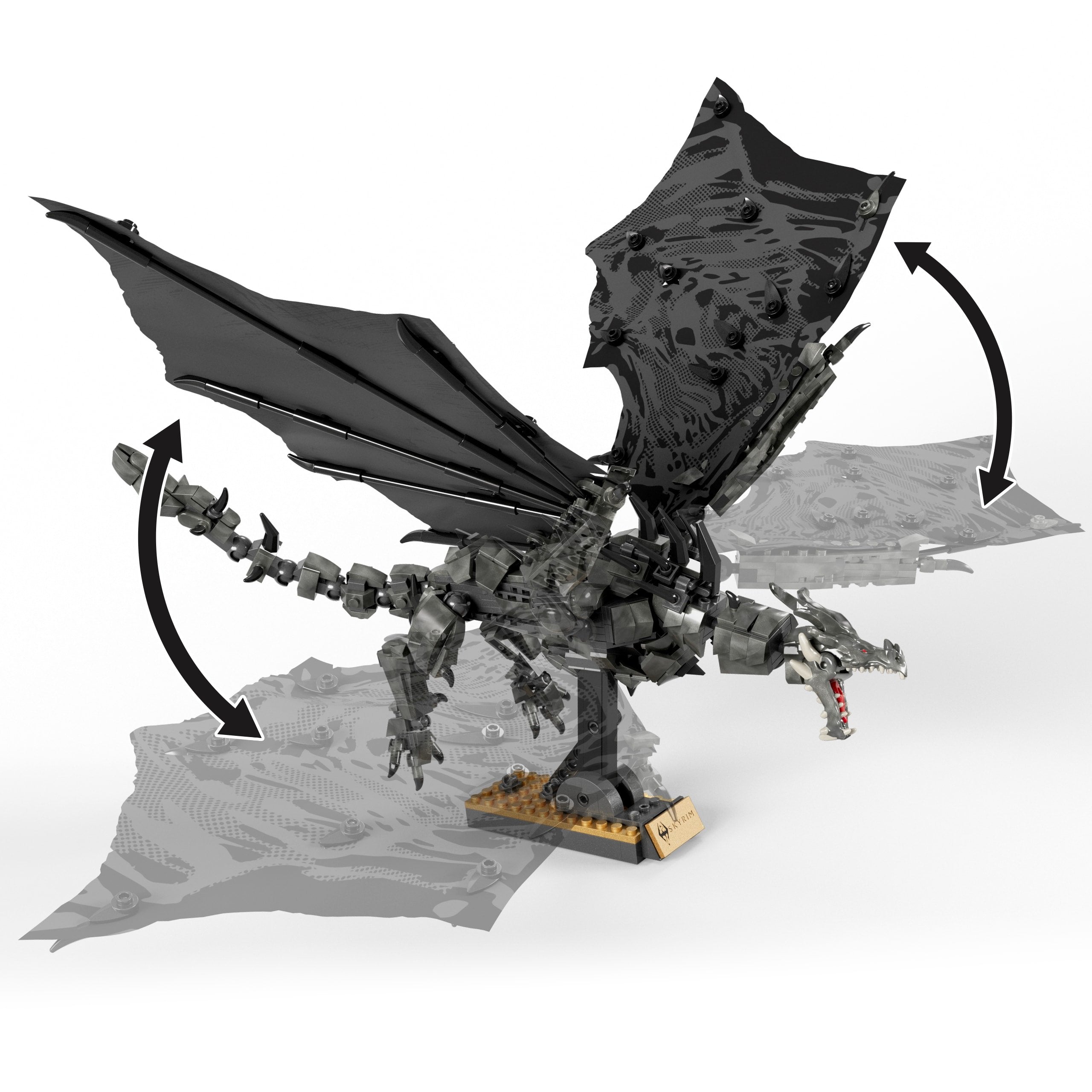 Mattel Mega Showcase Skyrim Set, Construction Toy Hxr98