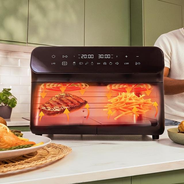 EAN 8447420000876 - Cecotec Cecofry Advance 9000 Sencillo 9 L Independiente 2200 W Freidora de aire caliente Negro, Gris imagen 12