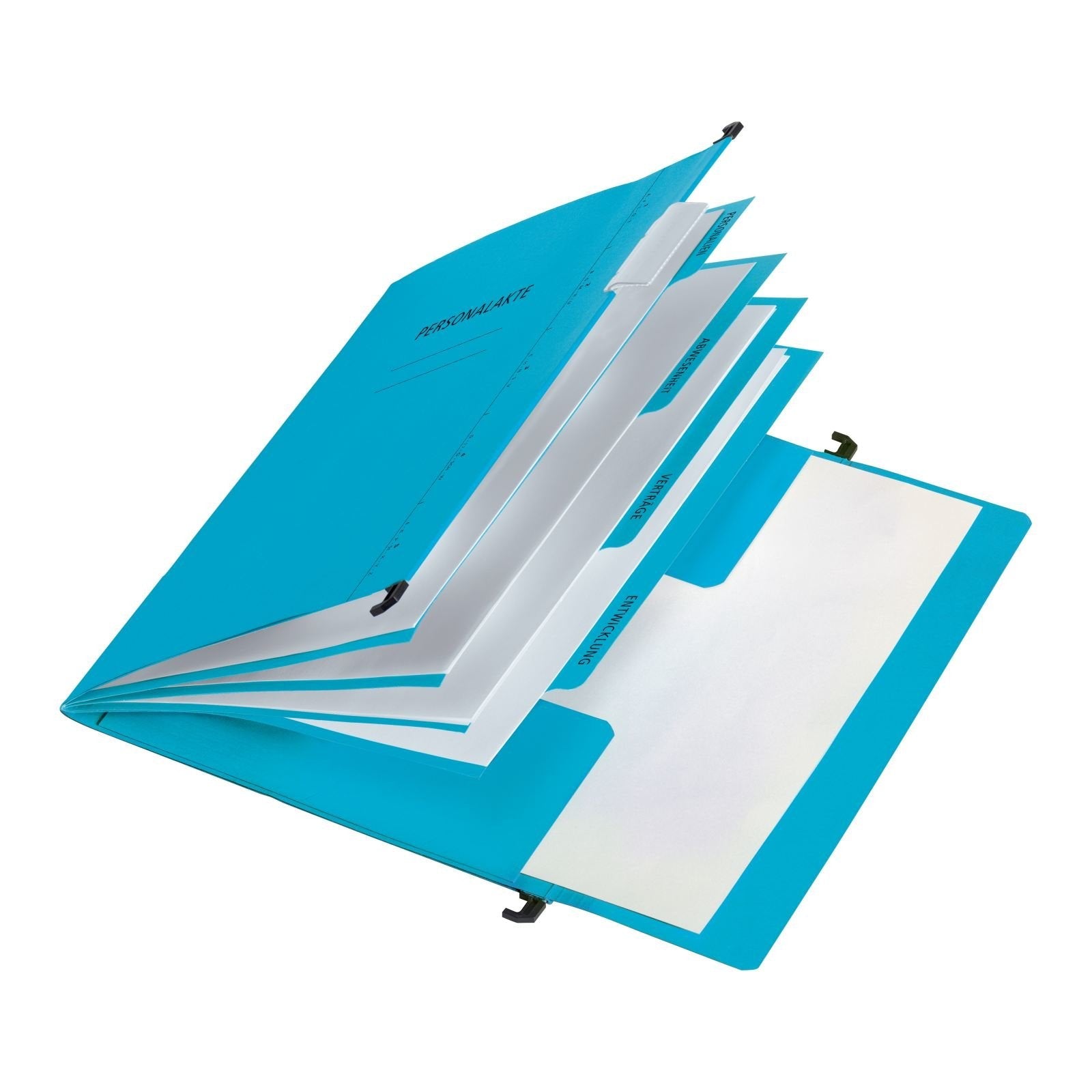 Carpeta De Personal Pagna A4 5 Compartimentos Azul