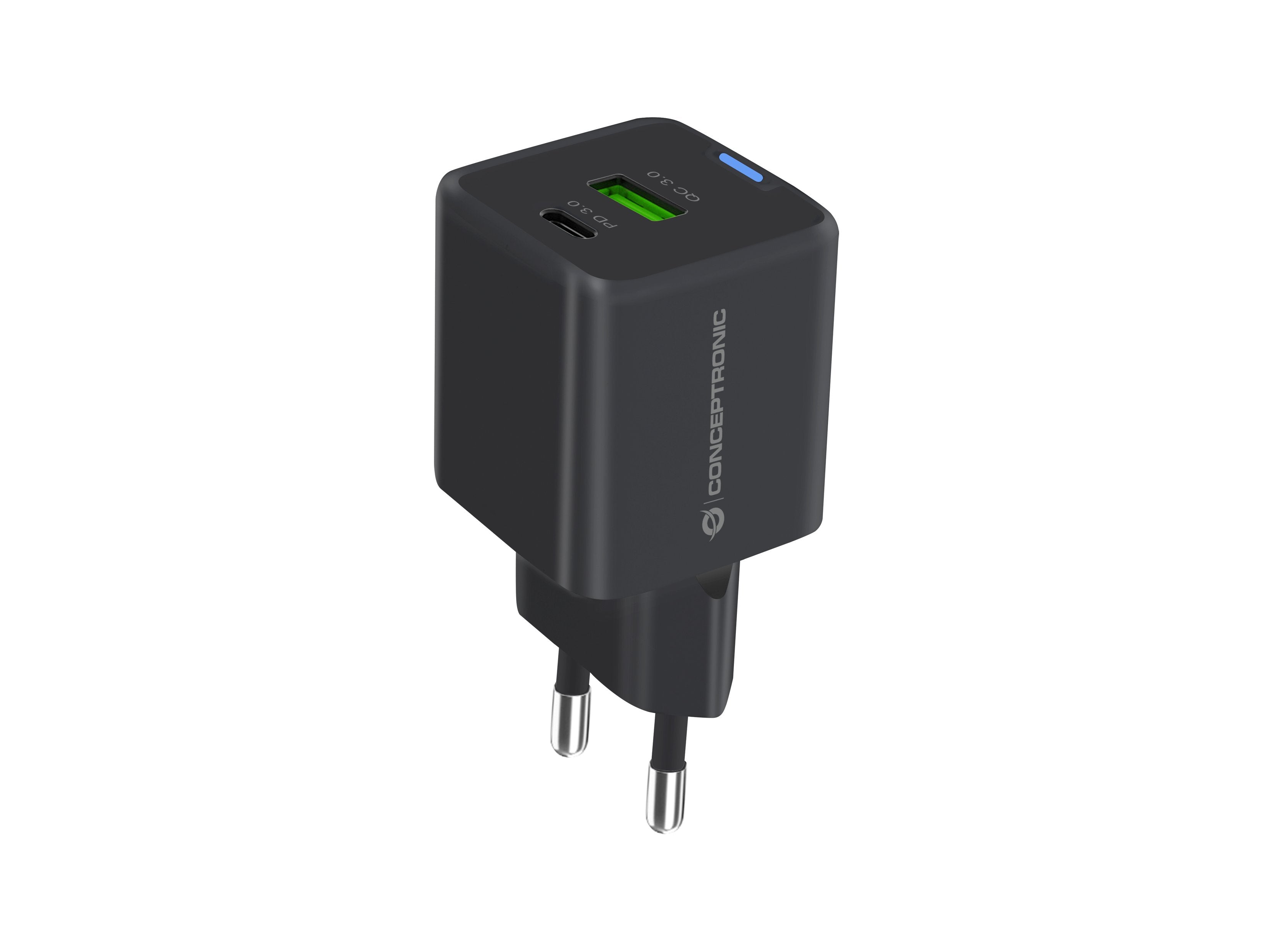EAN 4015867236499 - Conceptronic ALTHEA16B cargador de dispositivo móvil Universal Negro Corriente alterna Carga rápida Inter imagen 2