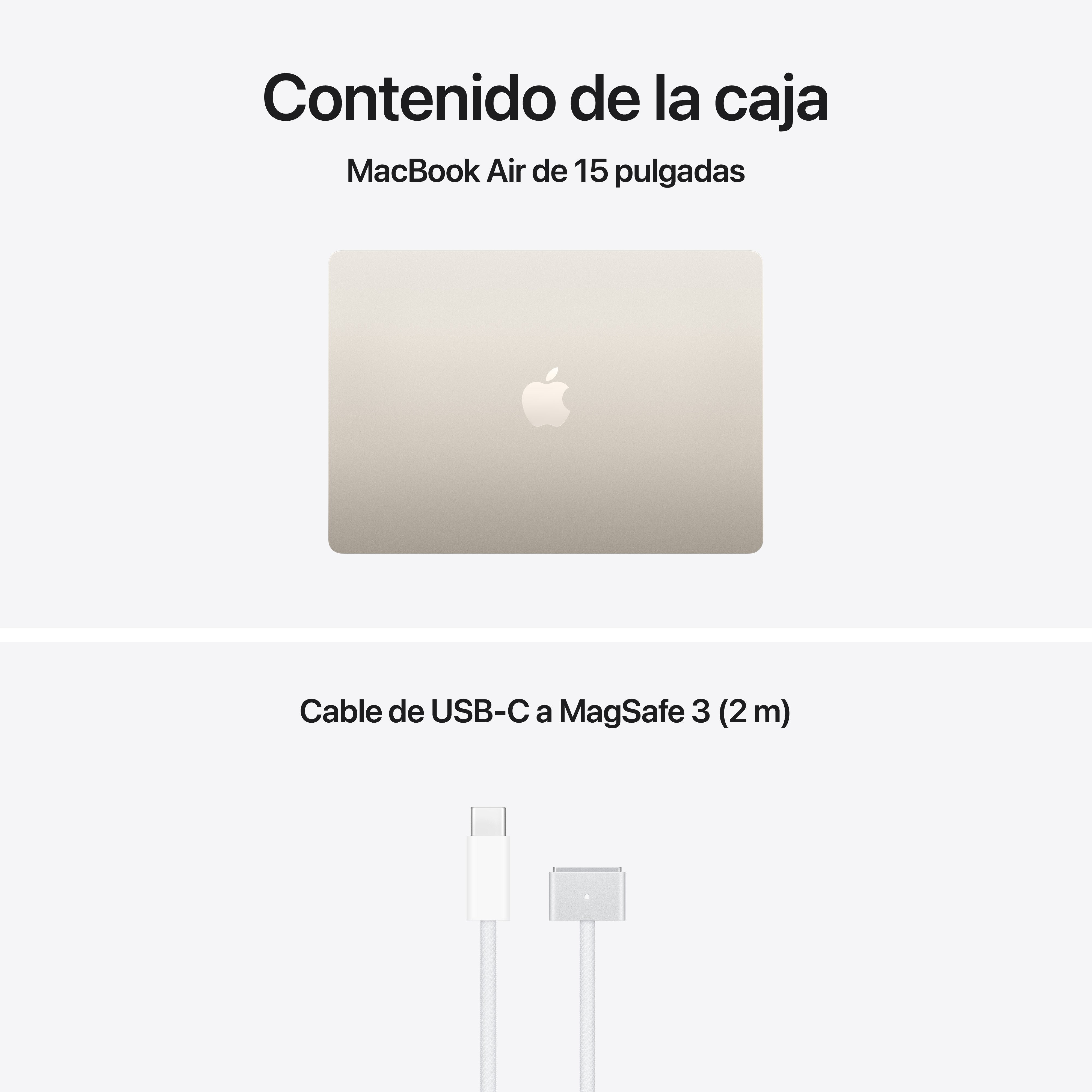 Apple Macbook Air 15,3' M5 10-Core Cpu 24gb 1tb Ssd 10-Core Gpu Blanco Estrella