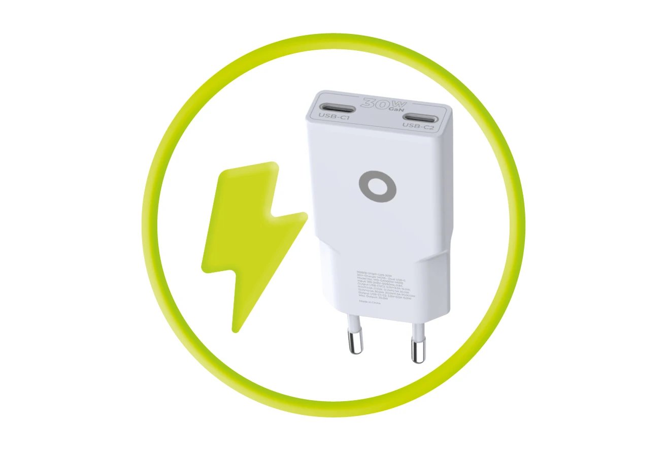 Mobile Origin 30w Slim Charger Tüv Mo18 Dual Usb-C