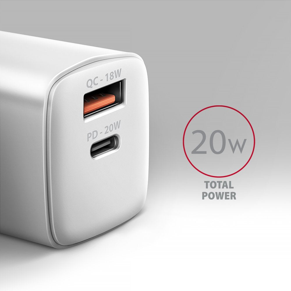 Cargador Axagon Acu-Pq20w De Dispositivo Móvil Universal Blanco Corriente Alterna Carga Rápida Interior