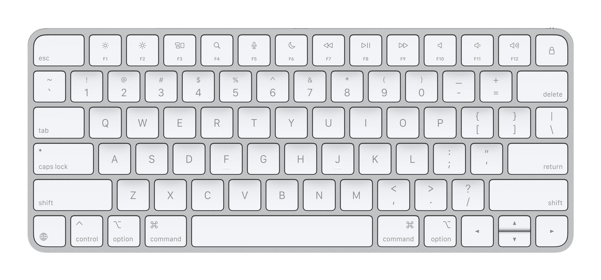 EAN 195949634482 - Apple Magic teclado Universal USB + Bluetooth QWERTY Inglés de EE. UU. Blanco imagen 1