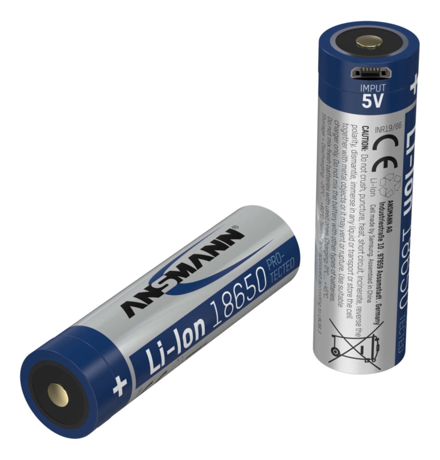 Ansmann Li-Ion Powerbank 18650 2600mah 3,6v Micro-Usb 1307-0002