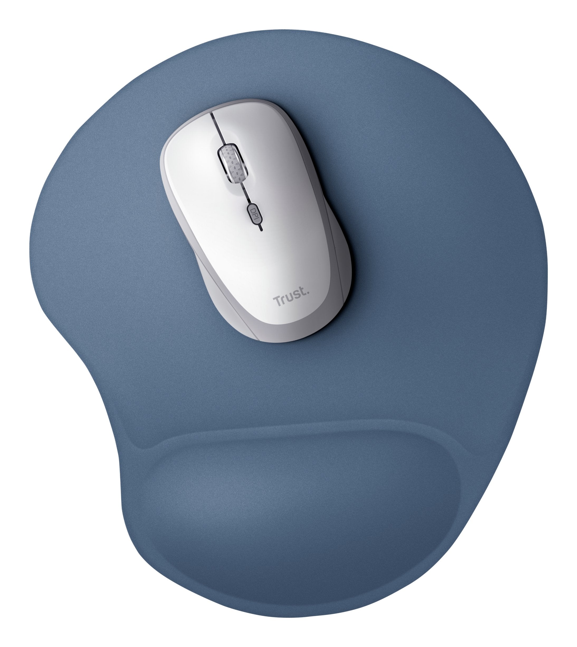 Alfombrilla Trust Bigfoot Azul Metalico Con Reposa MuãEcas