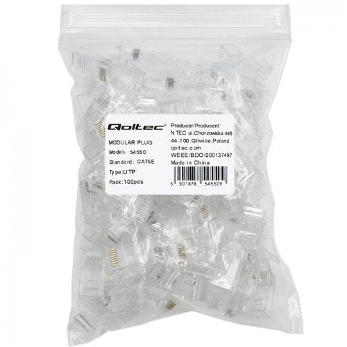 EAN 5901878545509 - Qoltec 54550 conector RJ45 Plata imagen 2