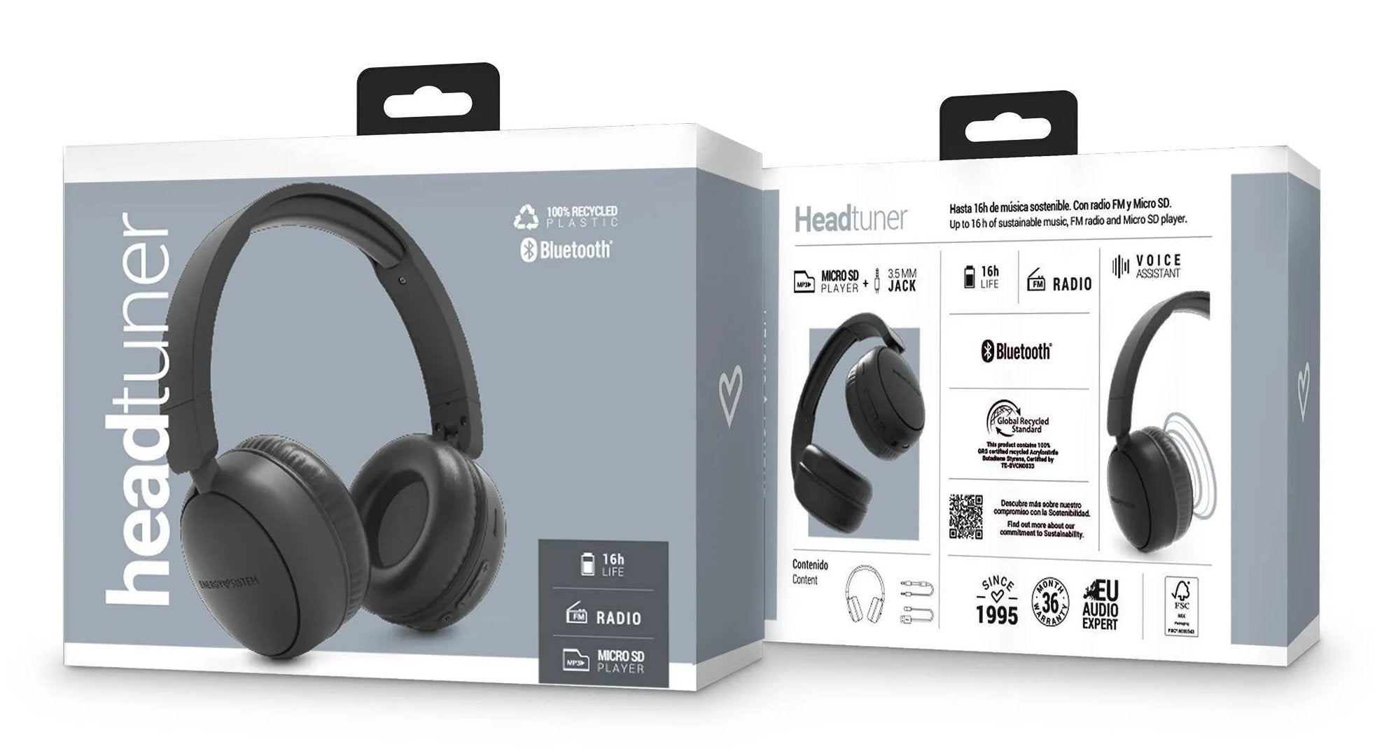 EAN 8432426457618 - Energy Sistem HeadTuner Auriculares Inalámbrico Diadema Llamadas/Música USB Tipo C Bluetooth Negro imagen 5