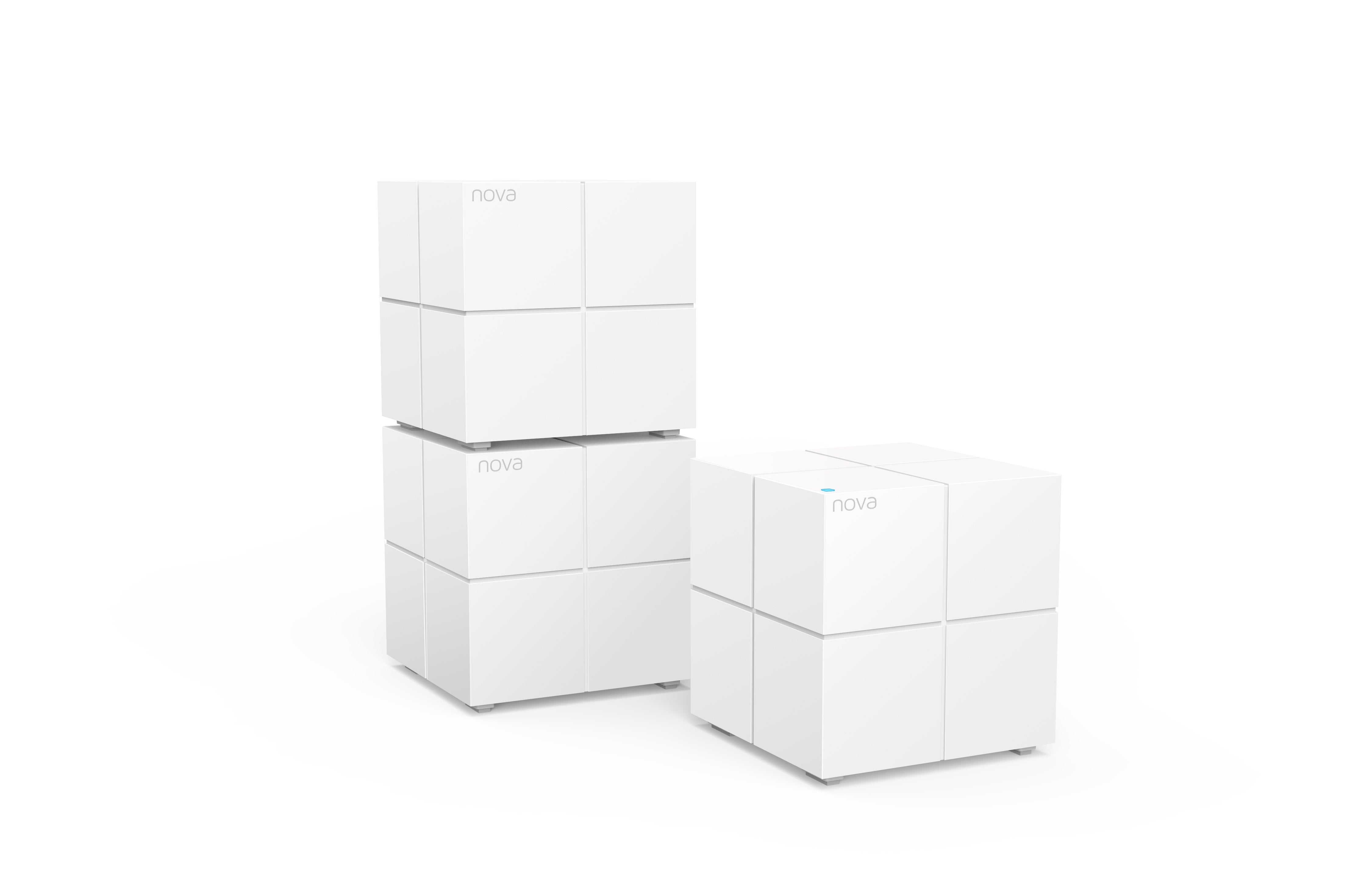 Sistema Mesh Wifi Tenda Mw6-Nova 3 Unidades Wifi A/Ac/B/G/N/ 600m2 2 Puertos Gigabit Gestión Por App