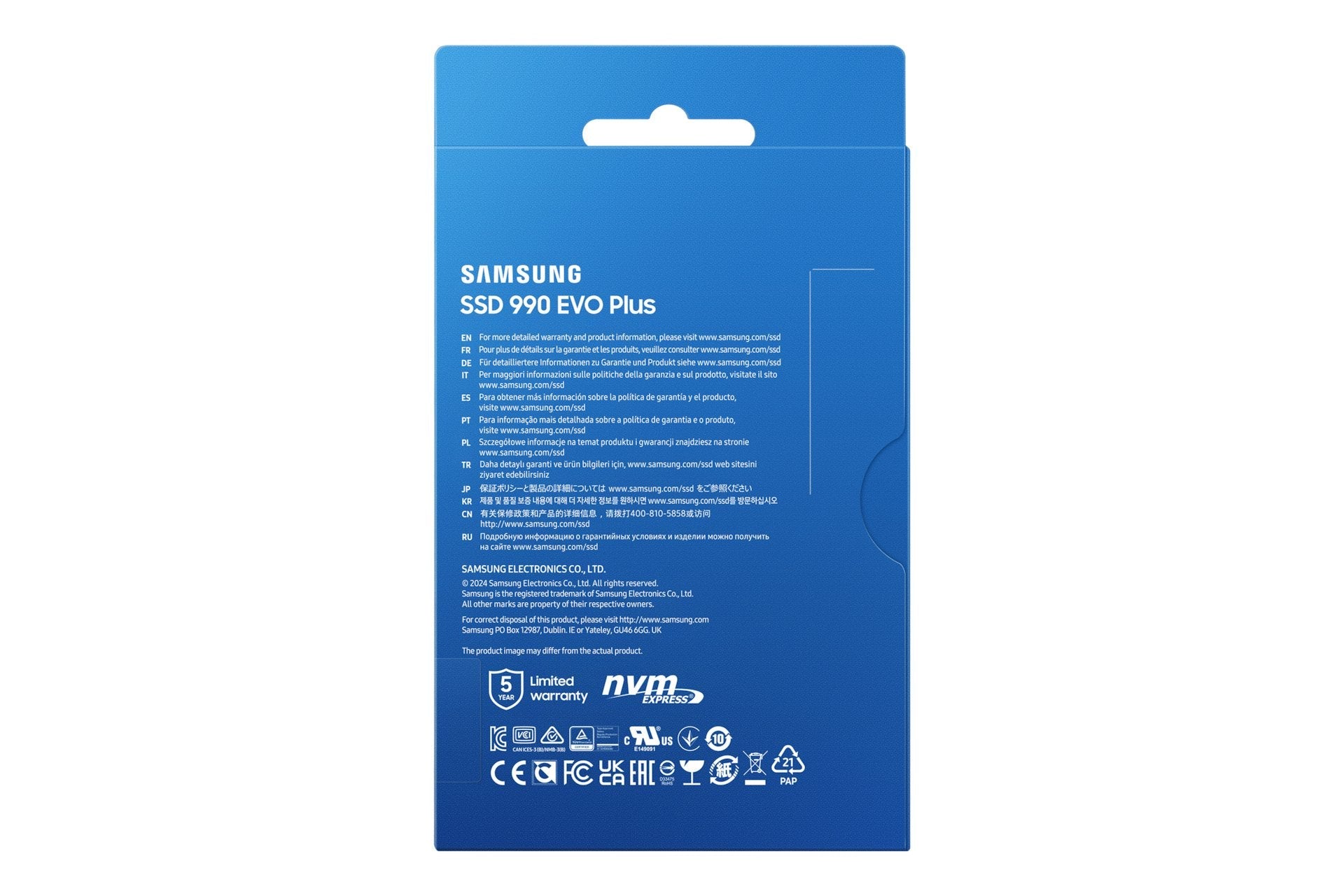 EAN 8806095575674 - Samsung MZ-V9S1T0 1 TB M.2 PCI Express 4.0 NVMe V-NAND TLC imagen 6