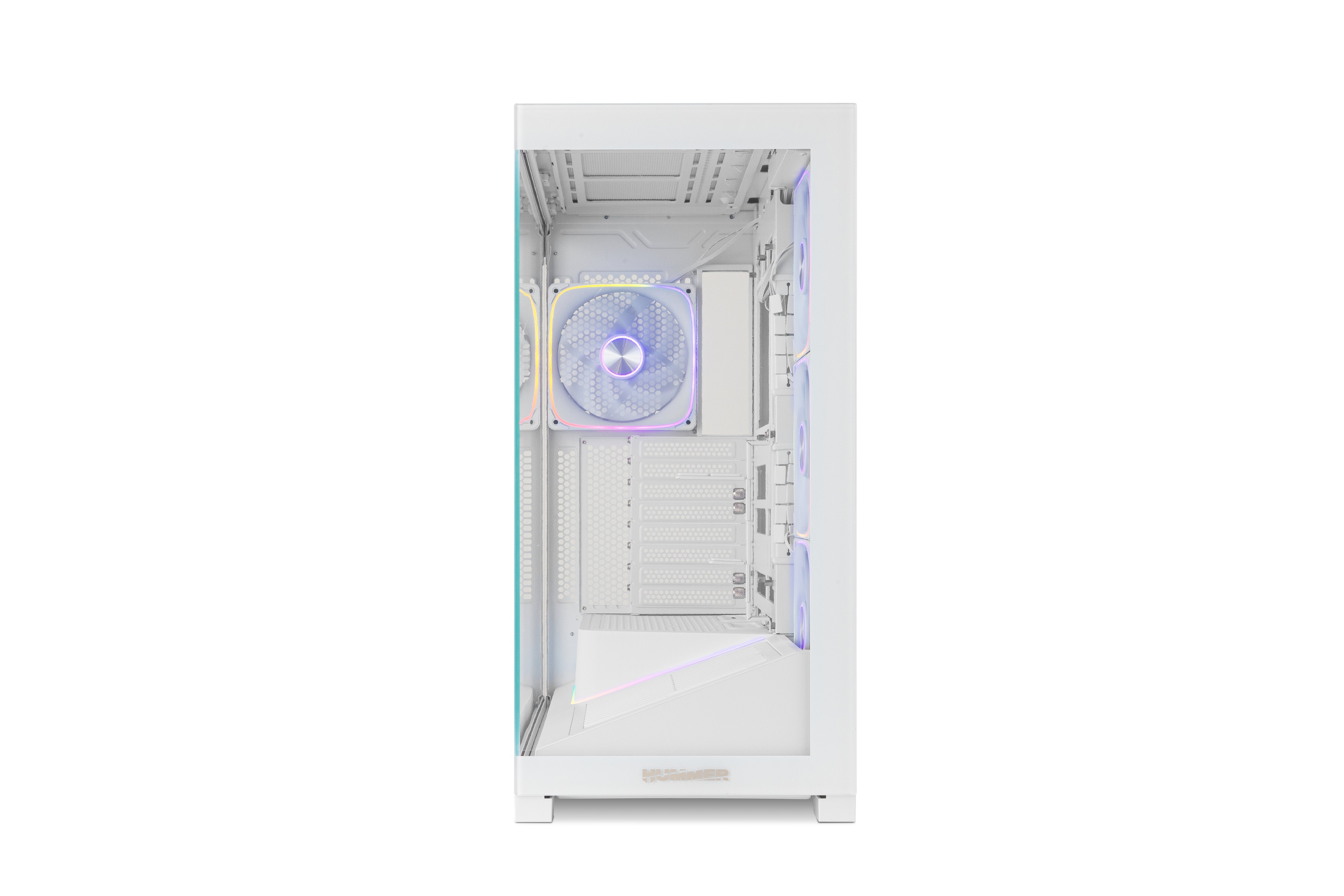 Caja Gaming Semitorre Nox Hummer Blade Blanca