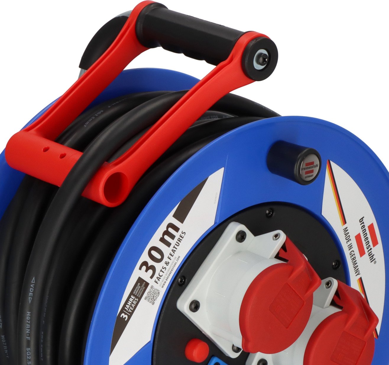 Brennenstuhl Garant Cee Ip44 Industrie-/Baustellen-Kabeltambor 30m