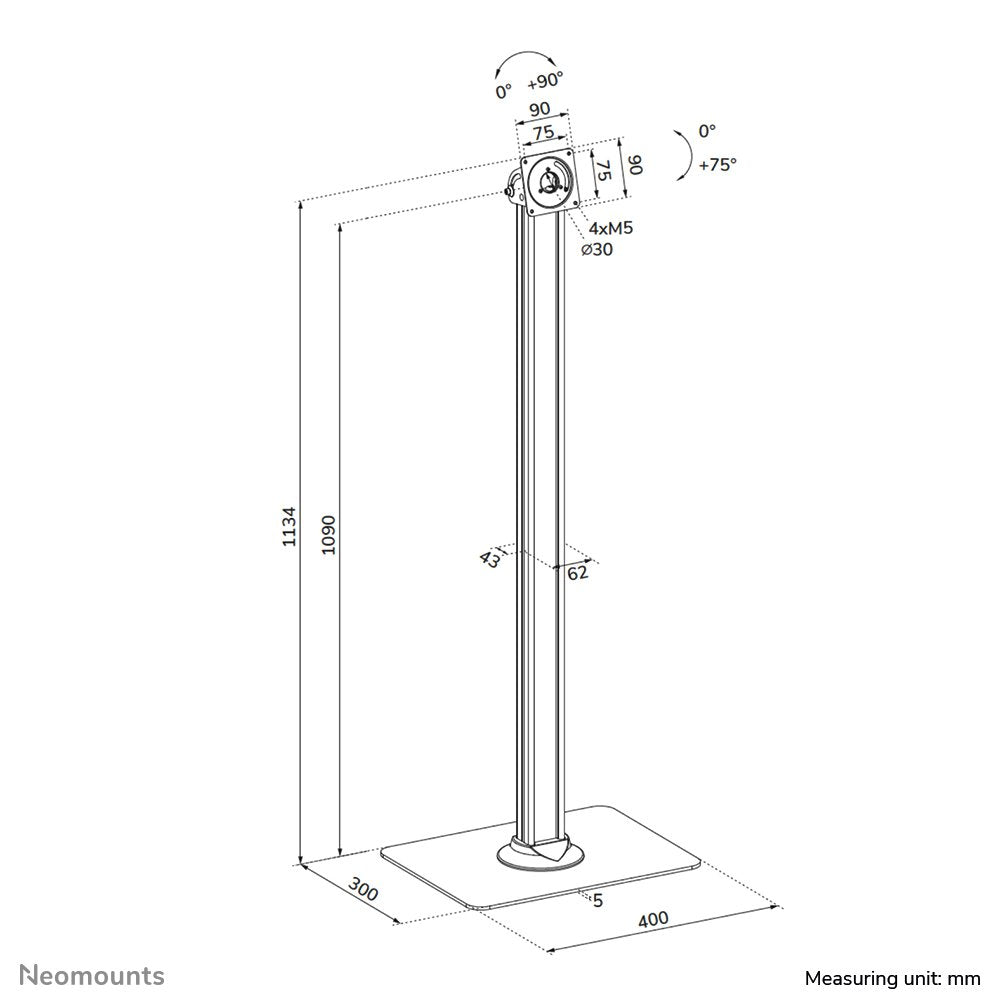 EAN 8721246340331 - Neomounts FL15-627BL1 accesorio o pieza de recambio para tableta Soporte para tableta imagen 13