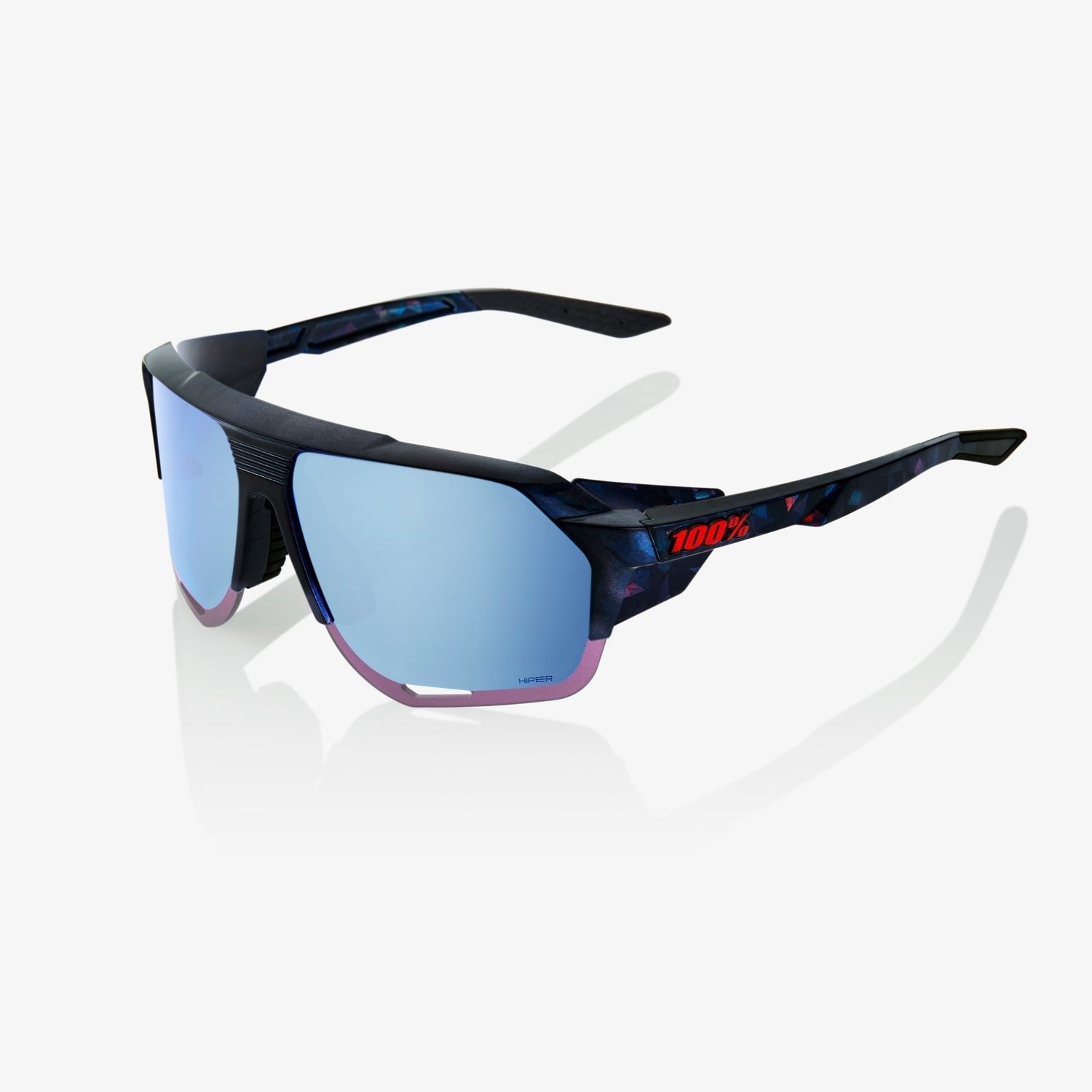100percent Norvik - Hiper Mirror Lens Black Holographic