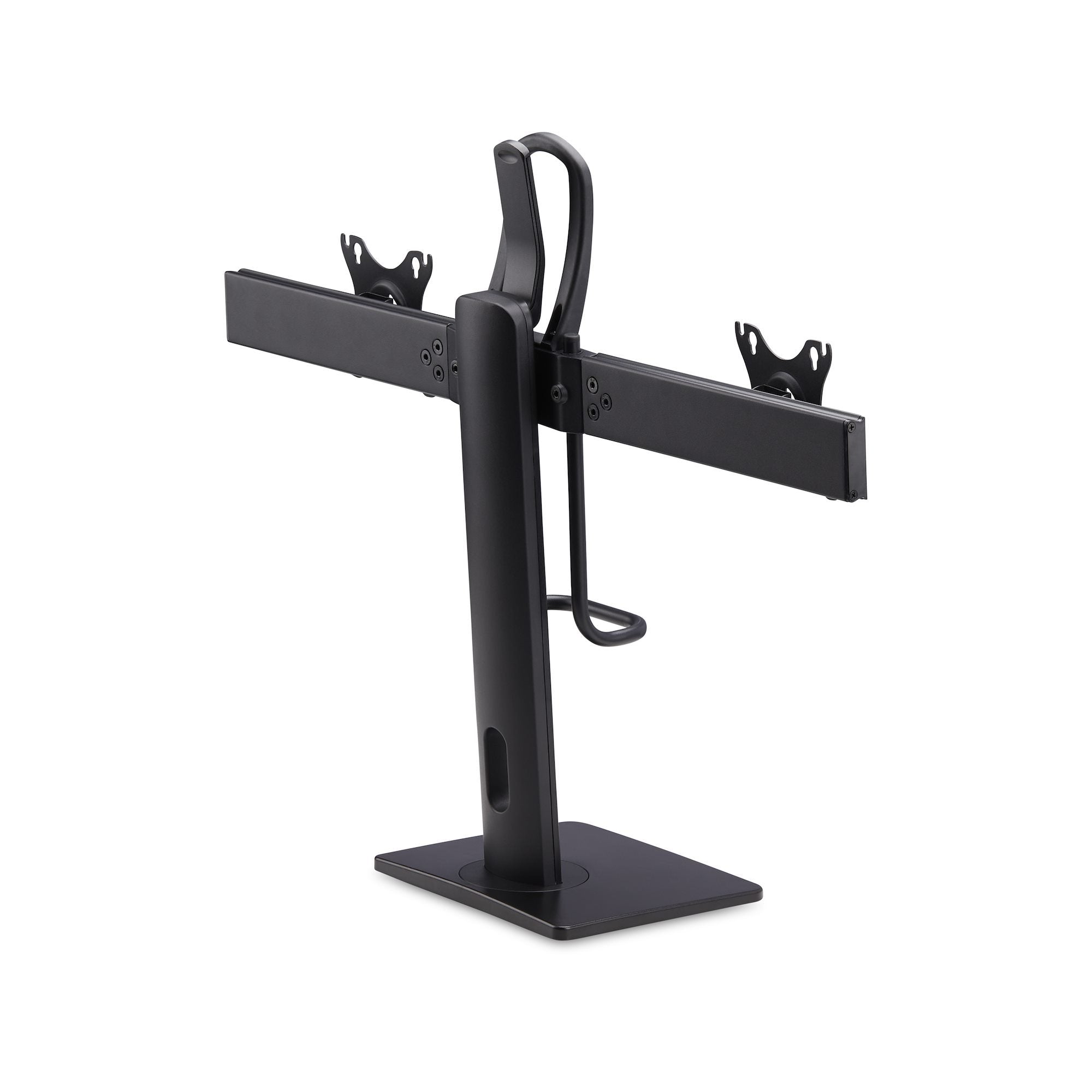 Startech.Com Crossbar Dual Monitor Desk Stand, Double 27inch Screens/Vesa Aufstellung - Für 2 Monitore - Negro