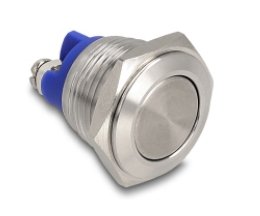 Drucktaster Zum Einbau 16 Mm 2 X Schraubklemme Taster Flach