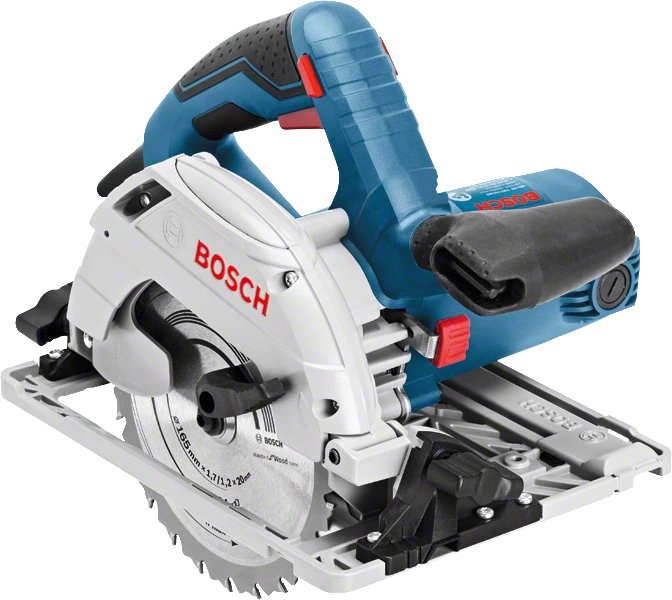 EAN 4059952636733 - Bosch GKS 55+ GCE + FSN 1400 16,5 cm Negro, Azul 4700 RPM 1350 W imagen 2