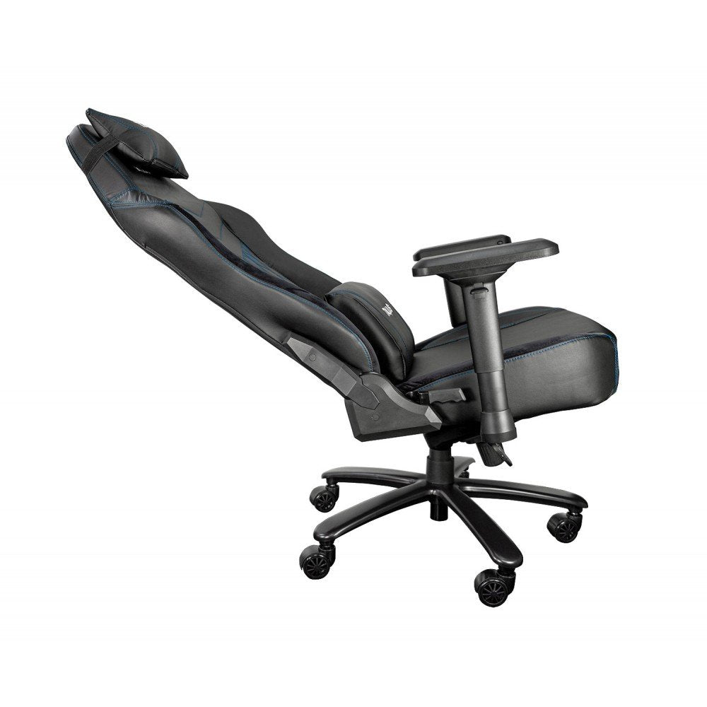 Talius Silla Mamut Gaming Negra/Azul 4d, Frog, Base Metal, Ruedas Nylon, Hasta 150kg