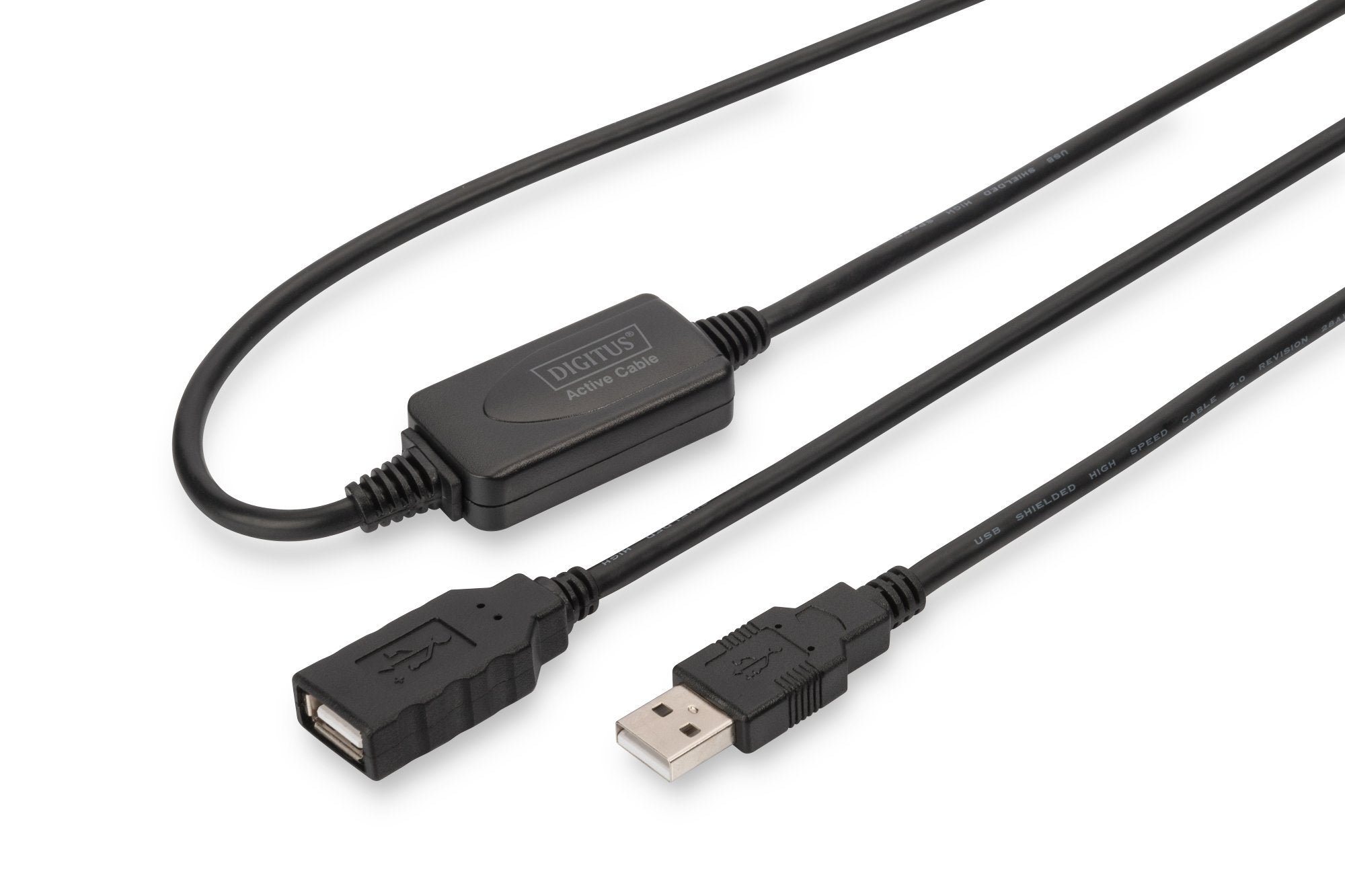 EAN 4016032326212 - Digitus DA-73100-1 cable USB 10 m USB A 0,48 Gbit/s Negro imagen 1