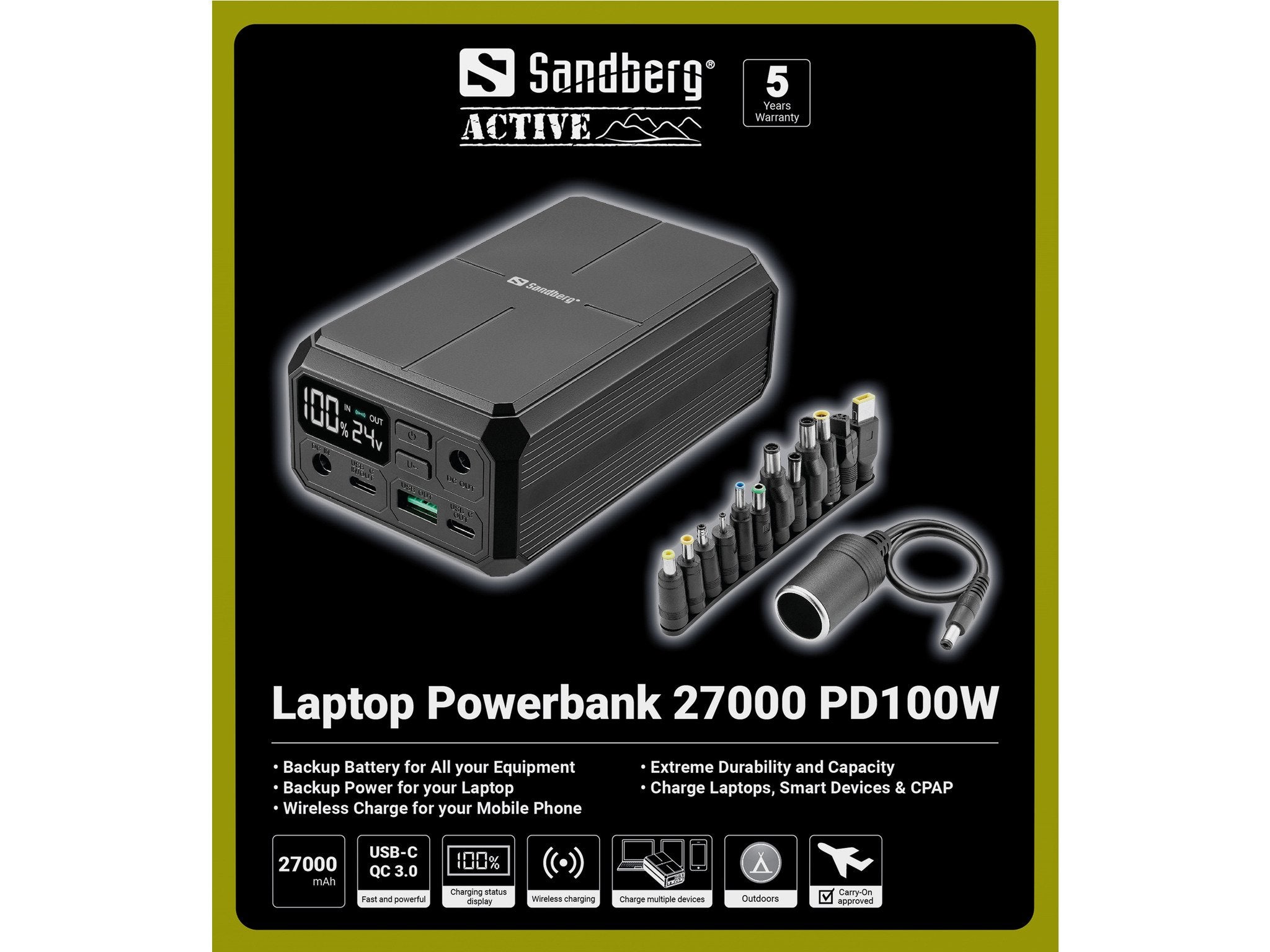 EAN 5705730421136 - Sandberg Laptop Powerbank 27000 PD100W imagen 7