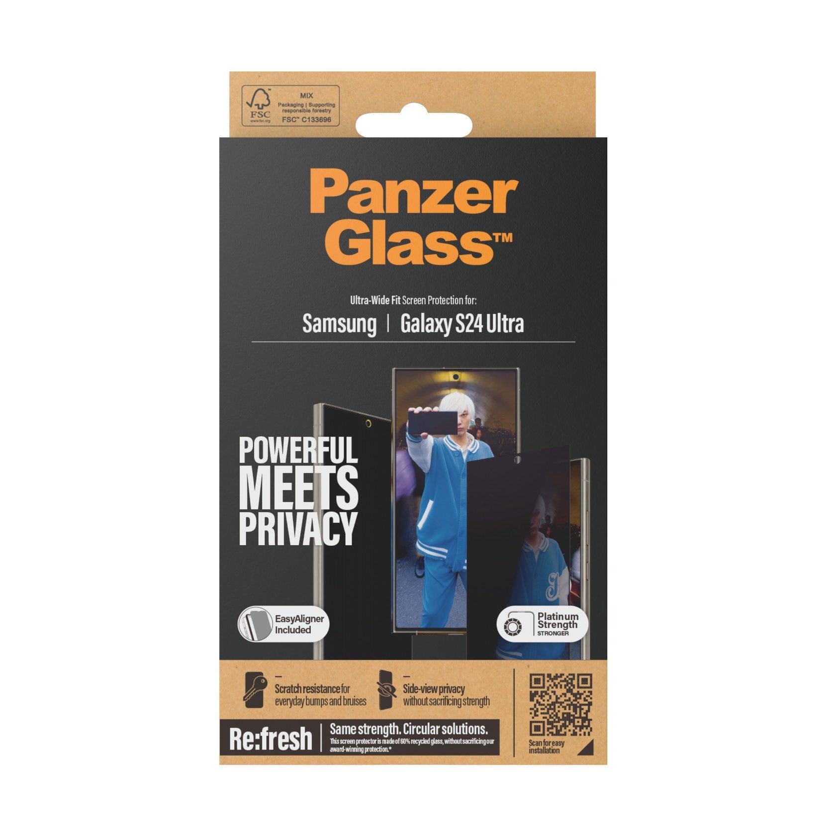 EAN 5711724173523 - PanzerGlass ® Privacy Screen Protector Samsung Galaxy S24 Ultra | Ultra-Wide Fit w. EasyAligner Protector imagen 3