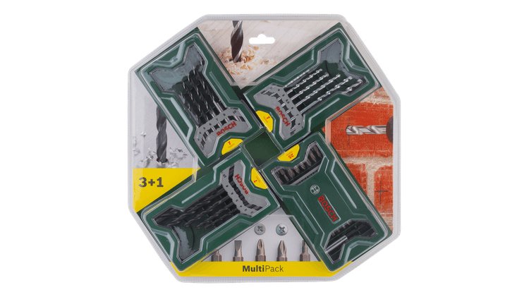 Juego De Brocas Bosch Diy & Garden Mini X-Line Multipack 3+1 Set, 46 Piezas, Y Brocas Verde 2607017071