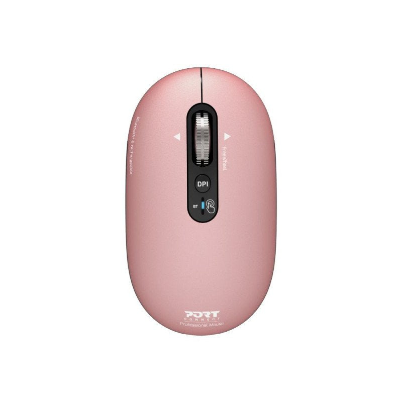 Port Connect Wireless & Bluetooth Rechargeable Pure Mac Mouse, Copper Rose