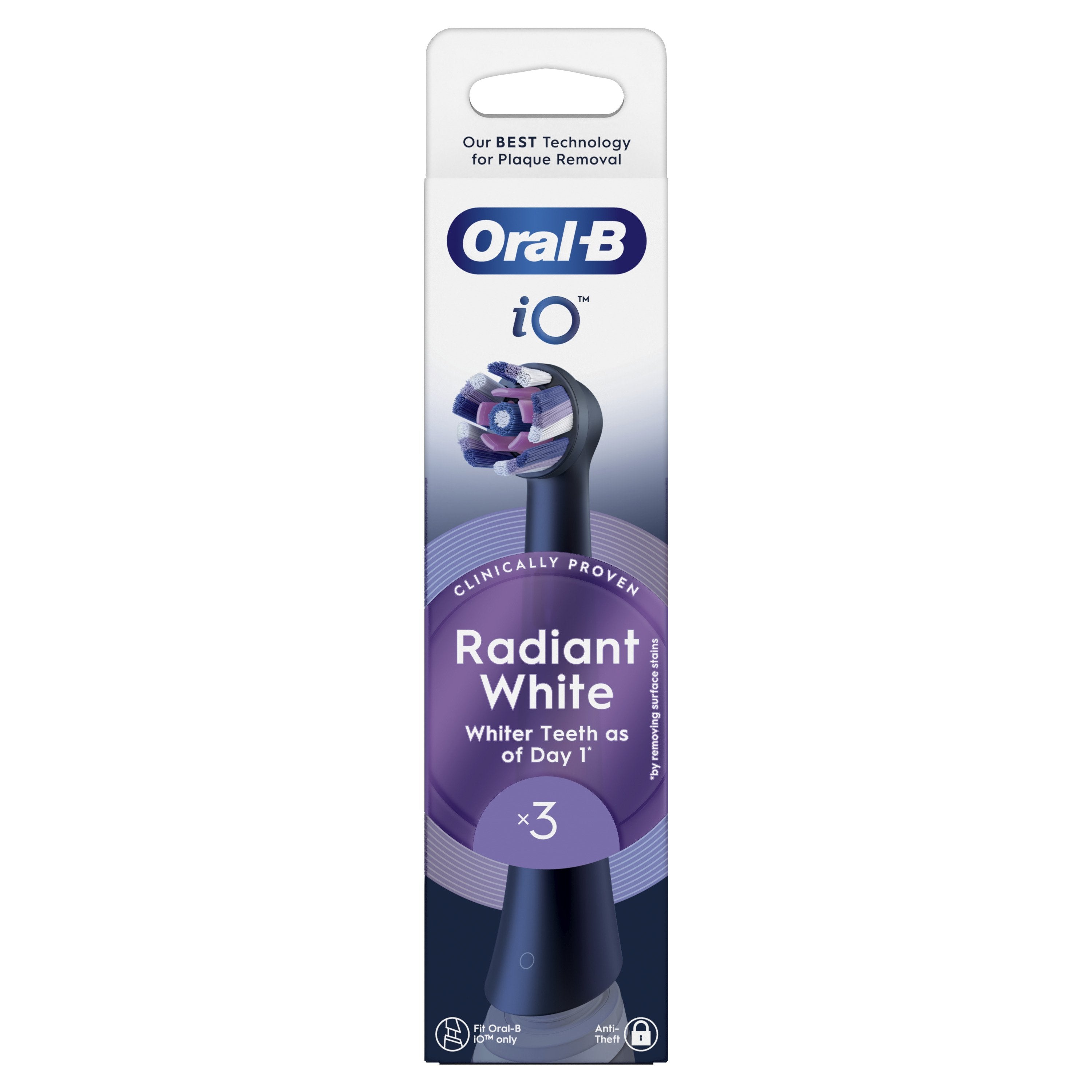 Oral-B Io Radiant White 3er AufsteckbRsten Schwarz