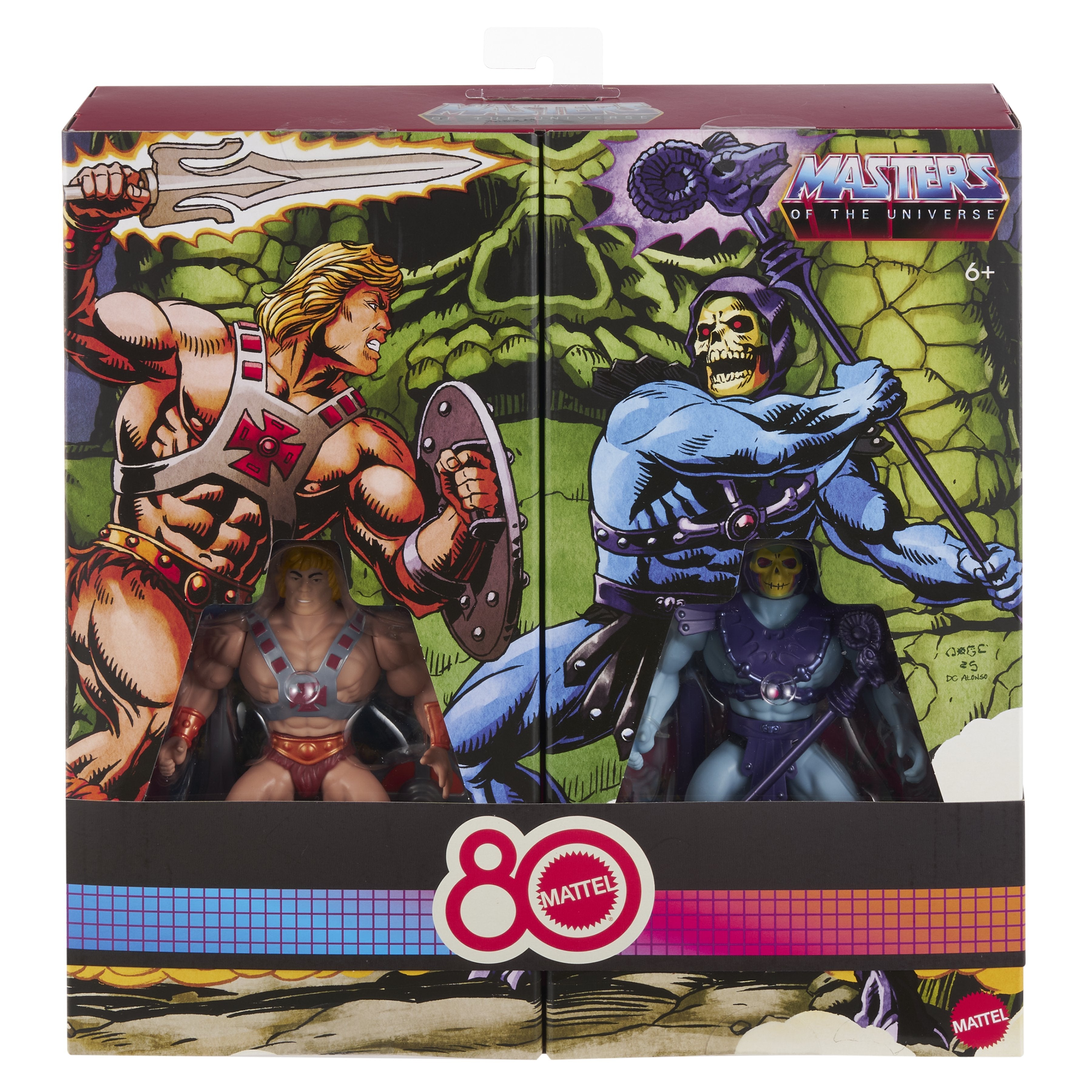 Set 2 Figuras He-Man Y Skeletor 80 Aniversario Mattel Masters Of The Universe Origins 14cm