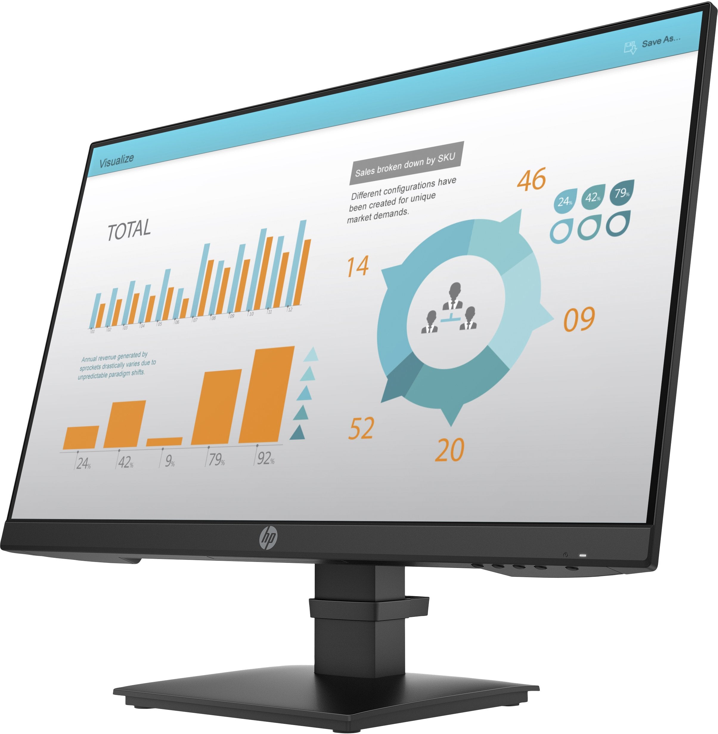 EAN 0195122231095 - HP P-Series P24 G4 pantalla para PC 60,5 cm (23.8") 1920 x 1080 Pixeles Full HD imagen 2