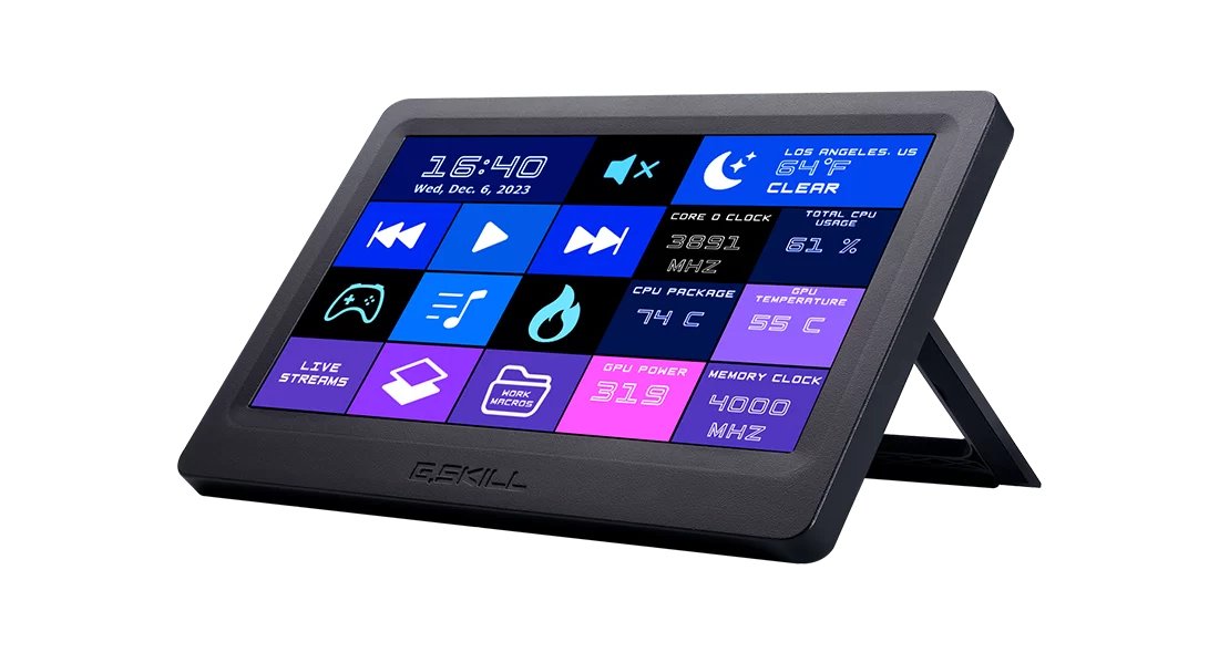 EAN 4713294234735 - G.Skill GD-A7PCCSK-WGD pantalla de señalización 17,8 cm (7") LED 300 cd / m² Pantalla táctil imagen 2