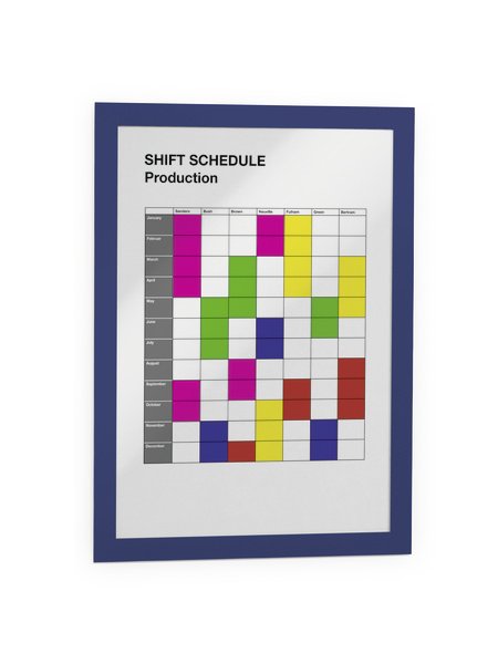 Durable 4872-07 Marco Magnético A4 Azul