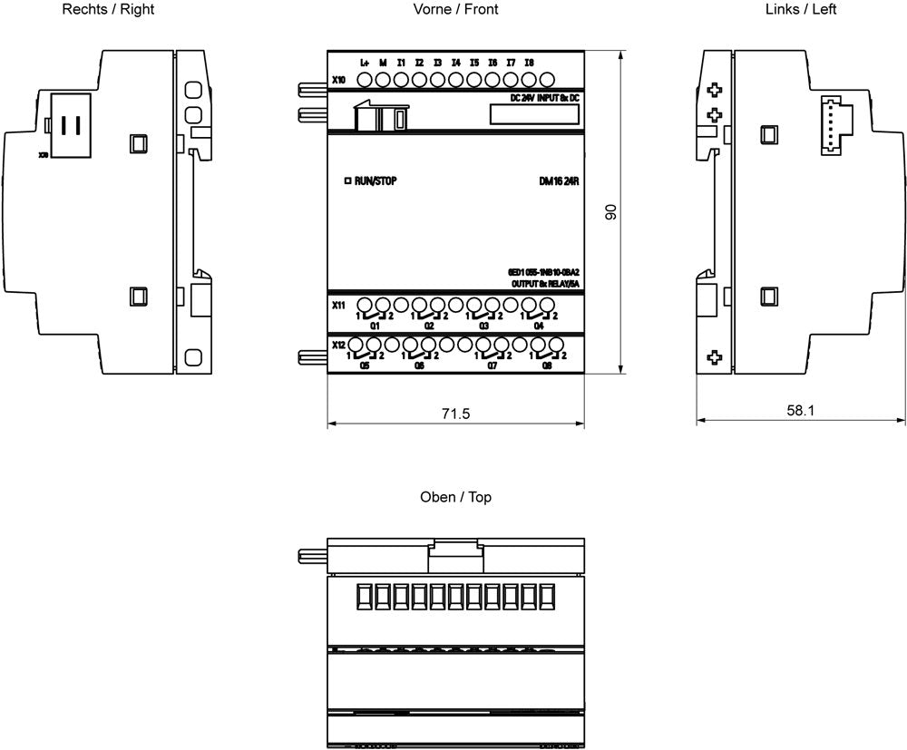 Siemens Is Logo Erw. Modul 8 De 8 Da 6ed1055-1nb10-0ba2