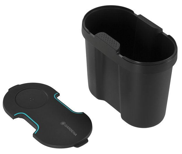 Contenedor De Agua De Gardena Para Riego Solar Aquabloom Antracita/Turquesa, 10.5 Litros 13367-20