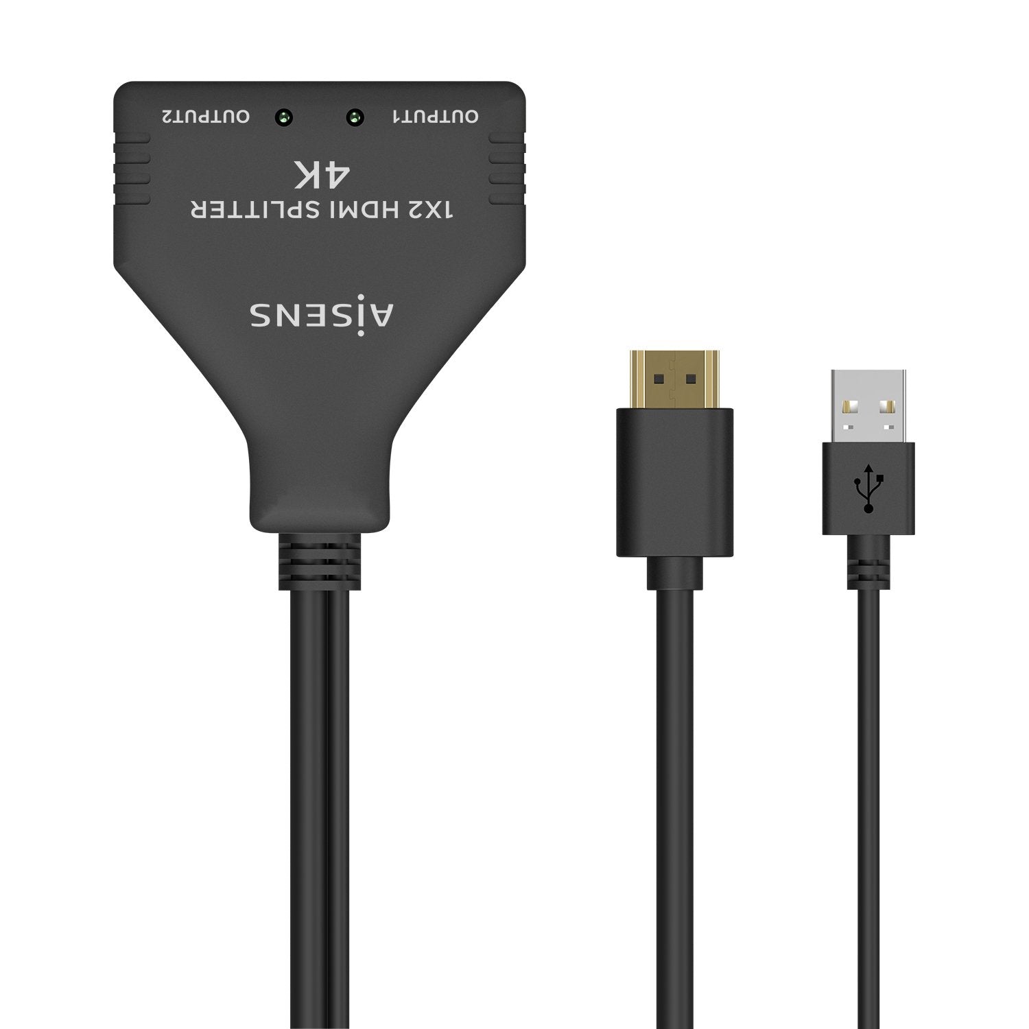 Aisens Duplicador Hdmi 4k 2 Hdmi Hembra Hdmi Macho Usb Macho A123-0654