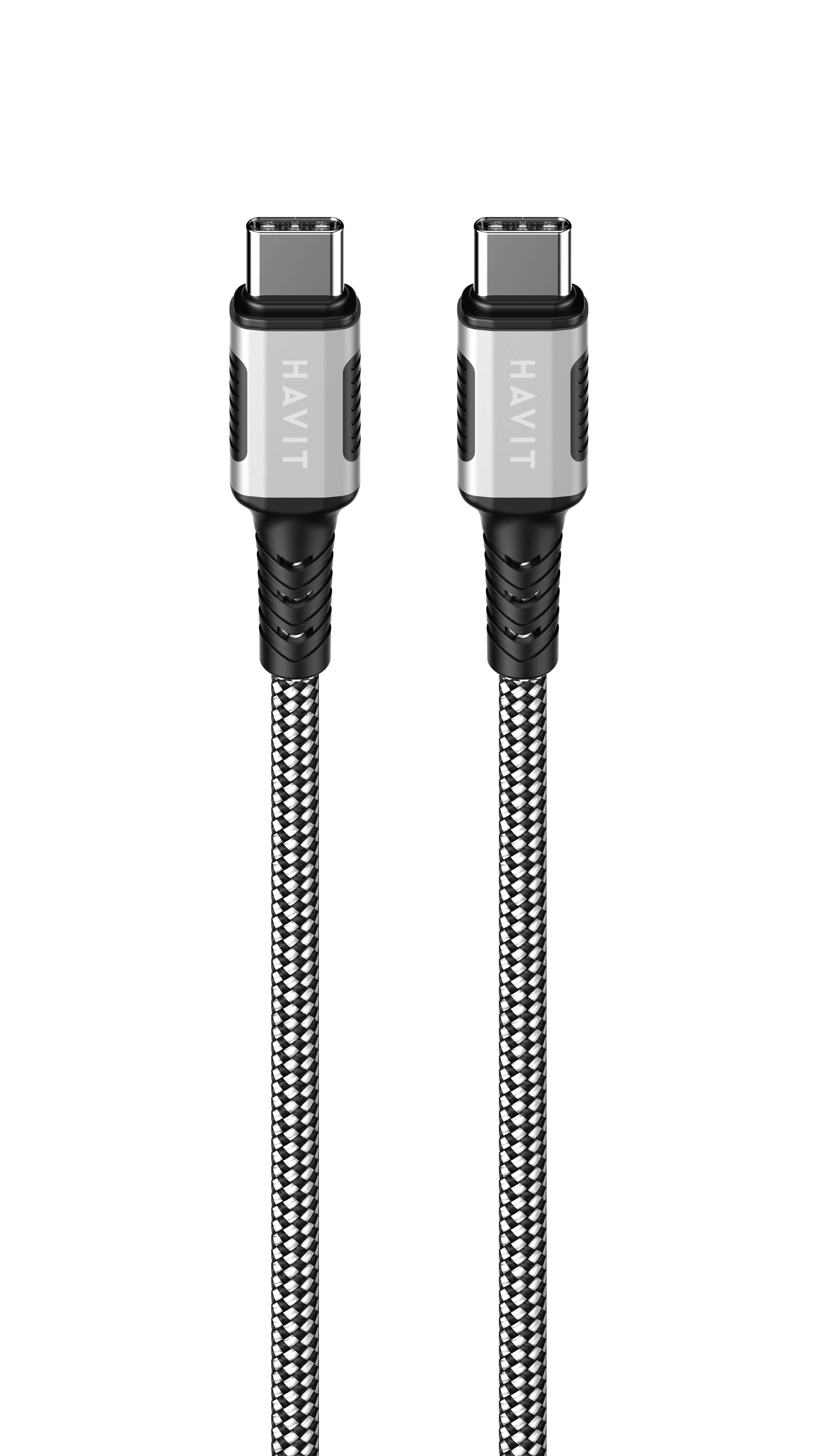 EAN 6939119077549 - Havit 6939119077549 cable USB 1 m USB C Negro, Plata, Blanco imagen 6