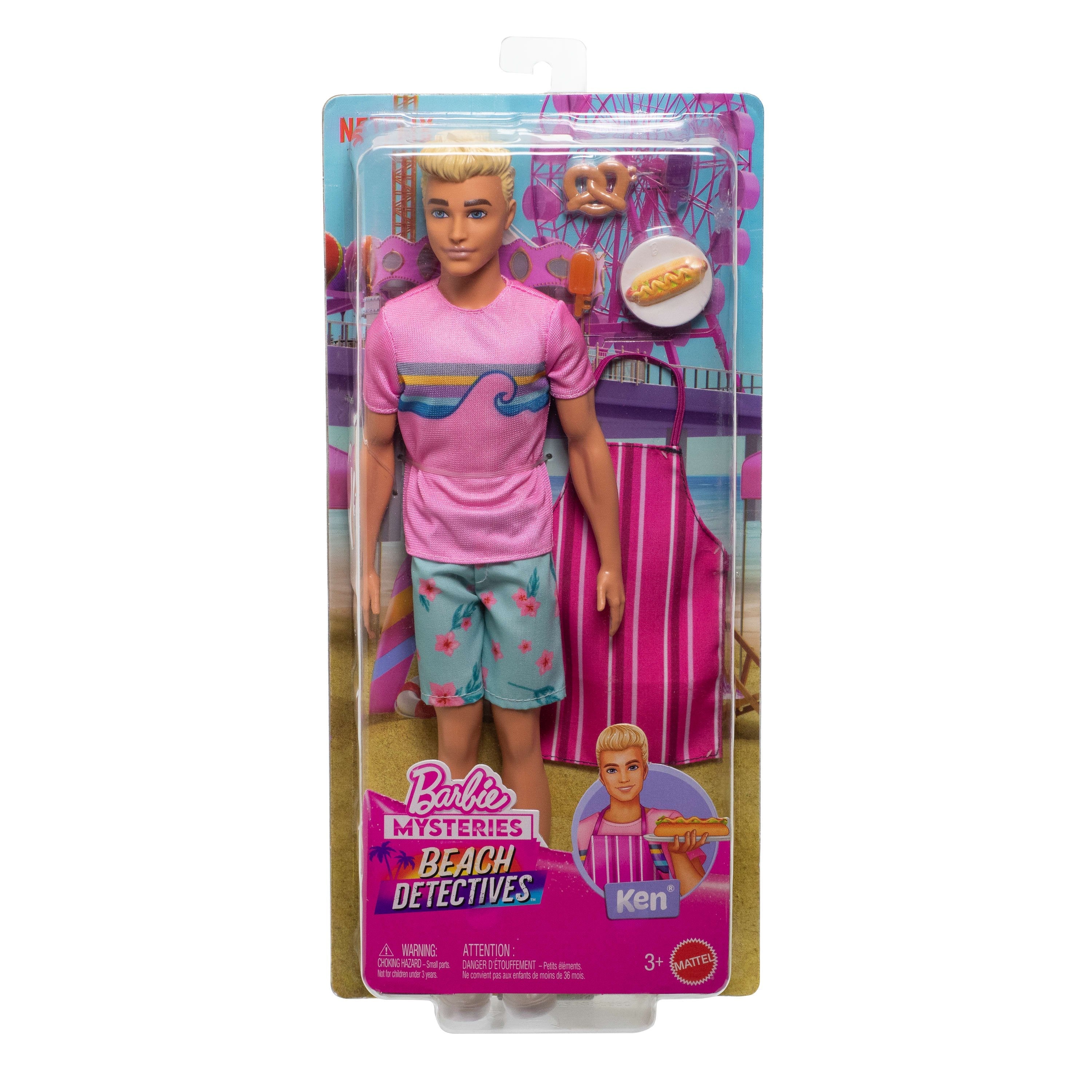 Mattel Barbie Mysteries Beach Detectives Ken-Puppe Und Zubehör Jfv65